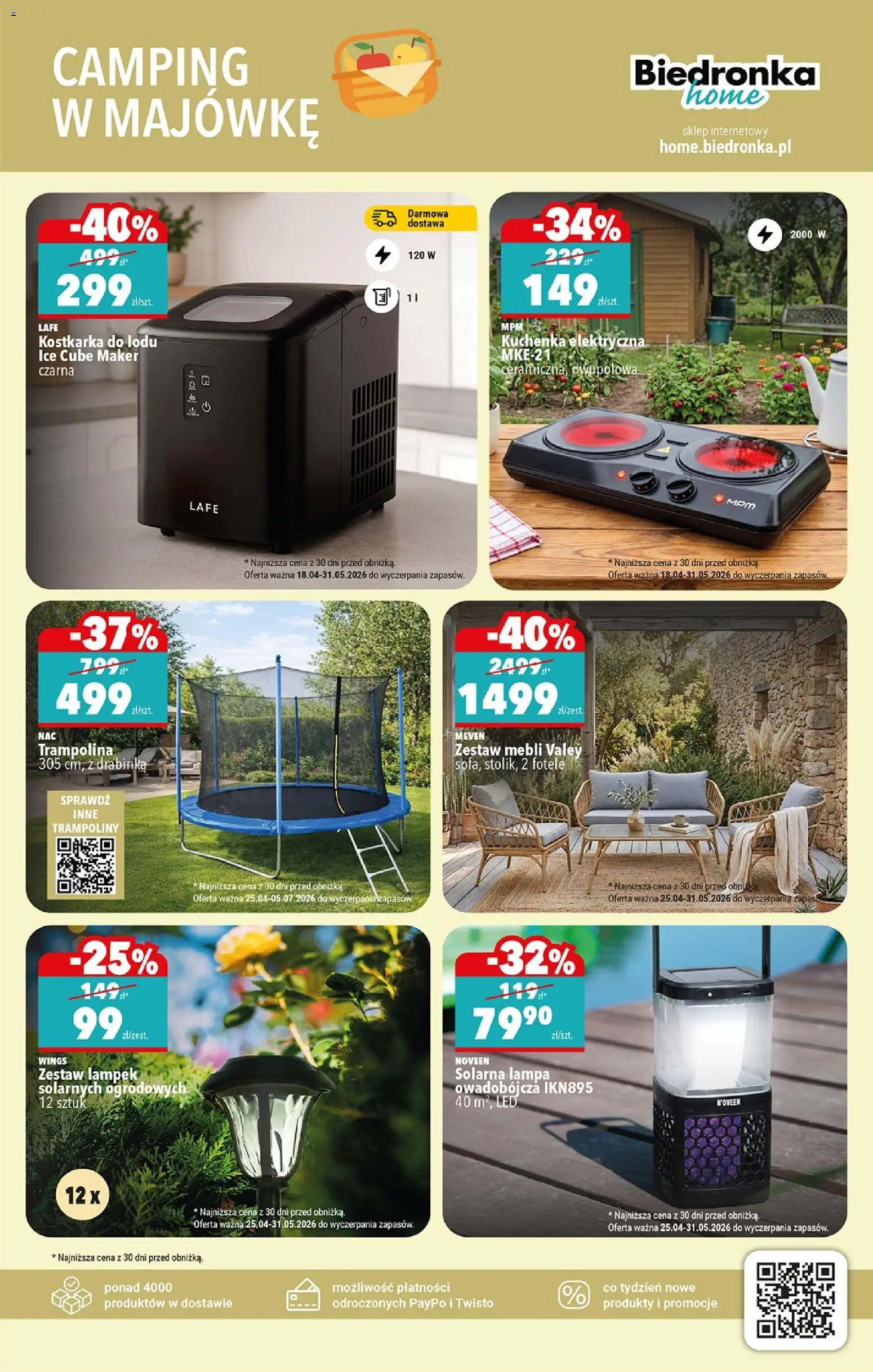 Biedronka Polsko leták - Hity i inspiracje od 25.04.2026 | Strana: 41 | Produkty: Trampolína, Lampa, LED