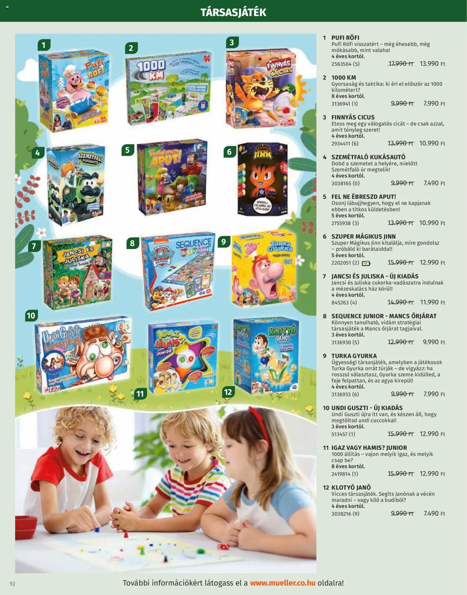 Müller akciós ujság - amely érvényes a következő dátumtól: 27.10.2025 | Oldal: 92 | Termékek: Mézeskalács, Társasjáték, Puff