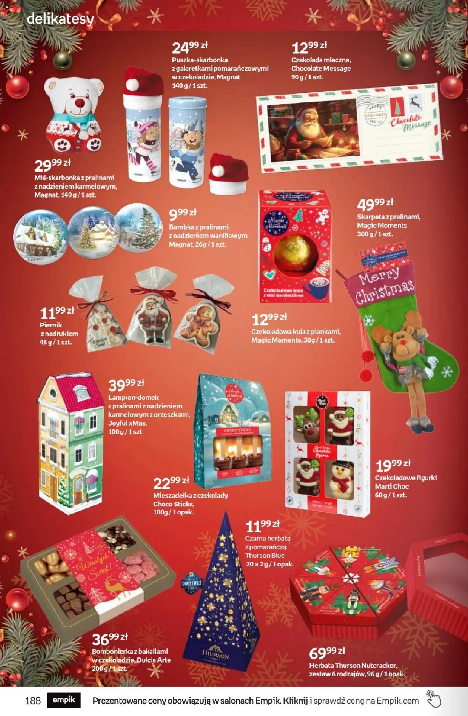 Empik Black Friday od 26.11.2025 | Strona: 188 | Produkty: Czekolady, Figurki, Delikatesy, Herbata