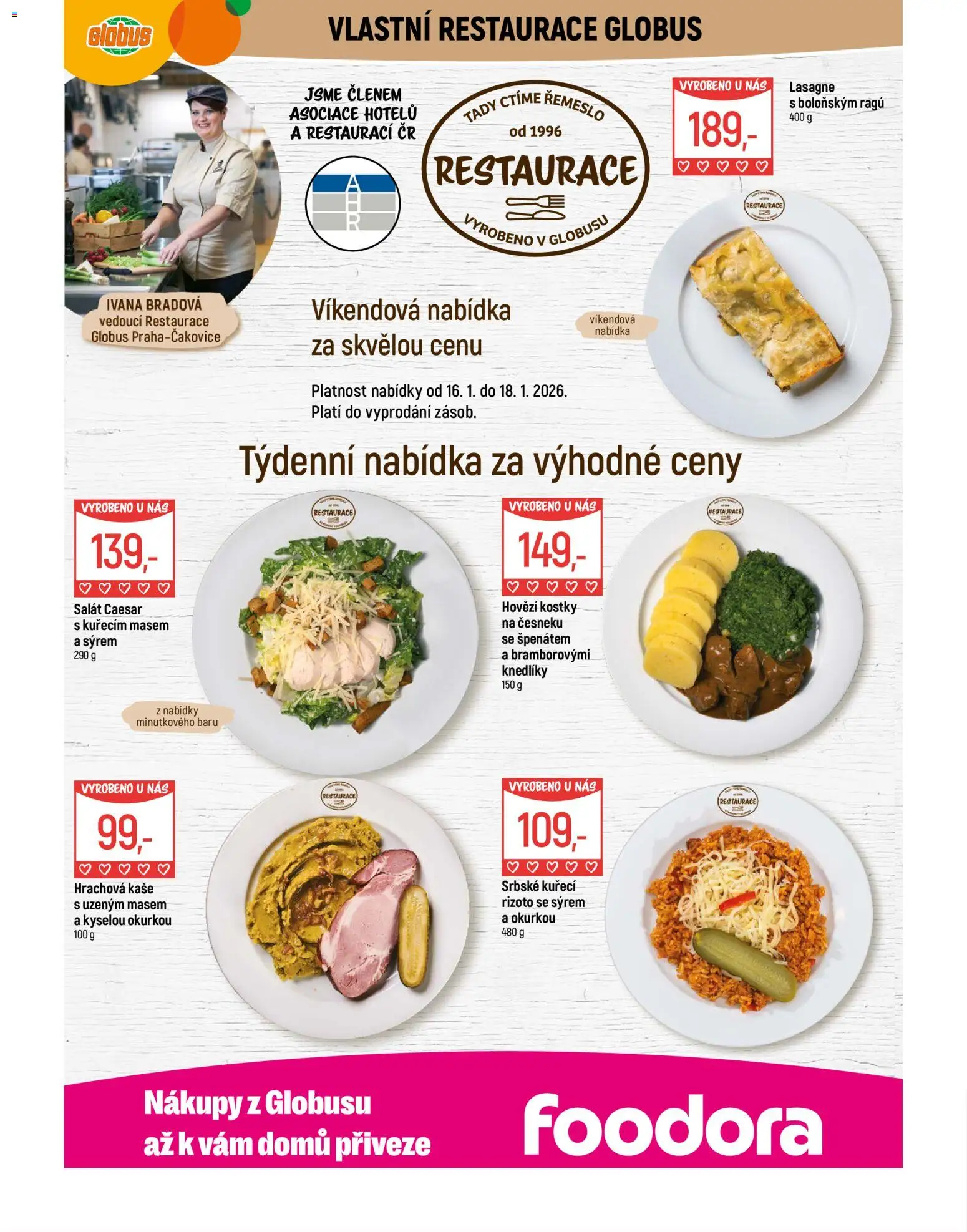 Globus leták - Praha Čakovice od 14.01.2026 | Strana: 7 | Produkty: Hovězí, Salát, Rizoto, Kaše