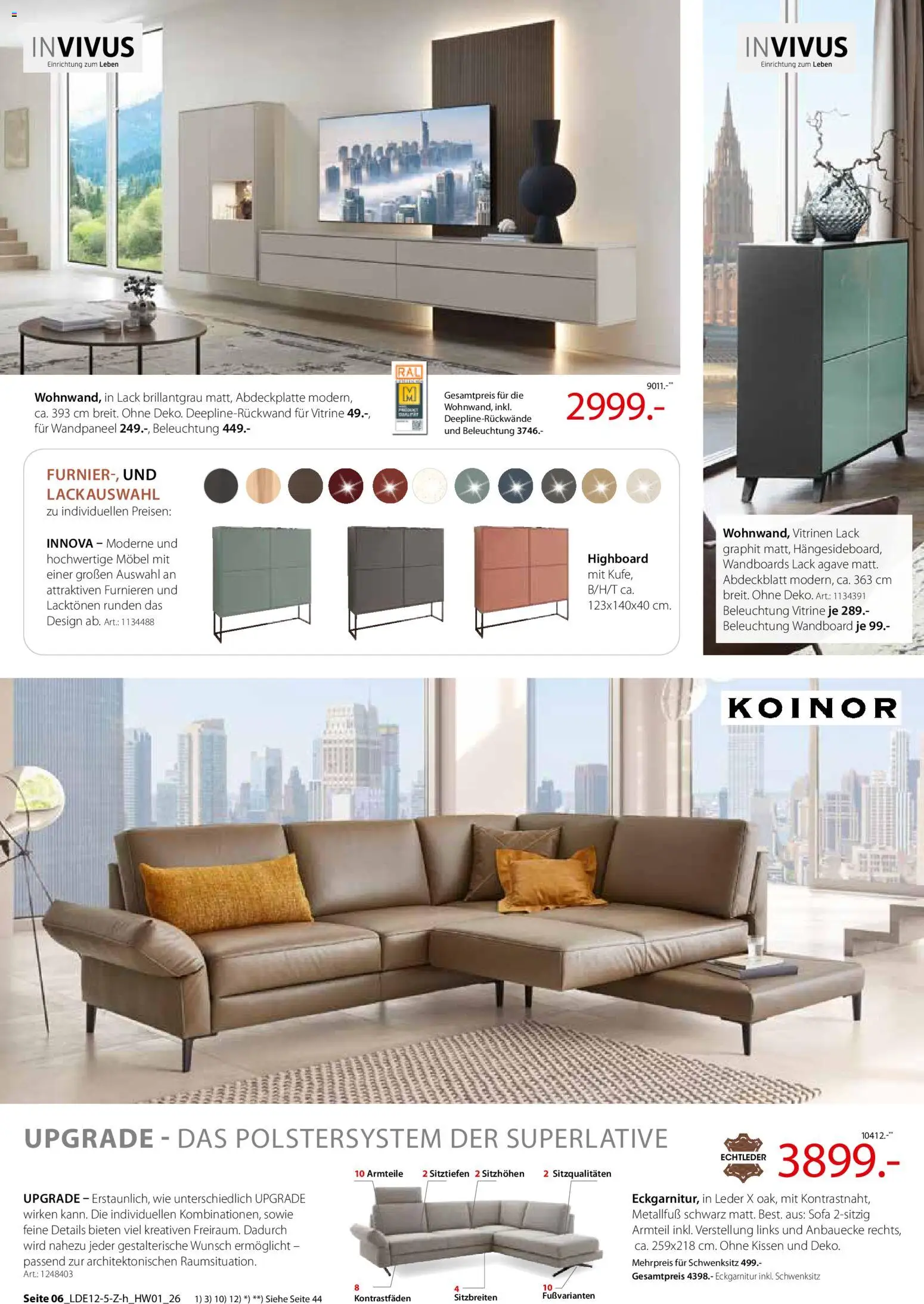 Zurbrüggen  Hochwert-Spezial – gültig ab 29.12.2025 | Seite: 10 | Produkte: HIghboard, Wandboard, Kissen, Sofa