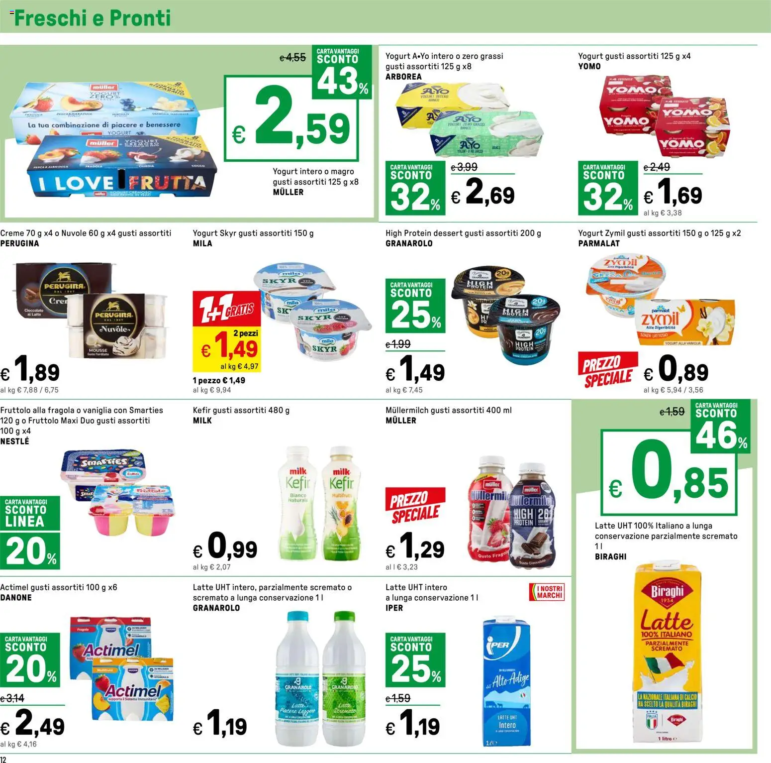 Volantino Iper del 16.04.2026 | Pagina: 12 | Prodotti: Yogurt, Cioccolato, Frutta, Pesca