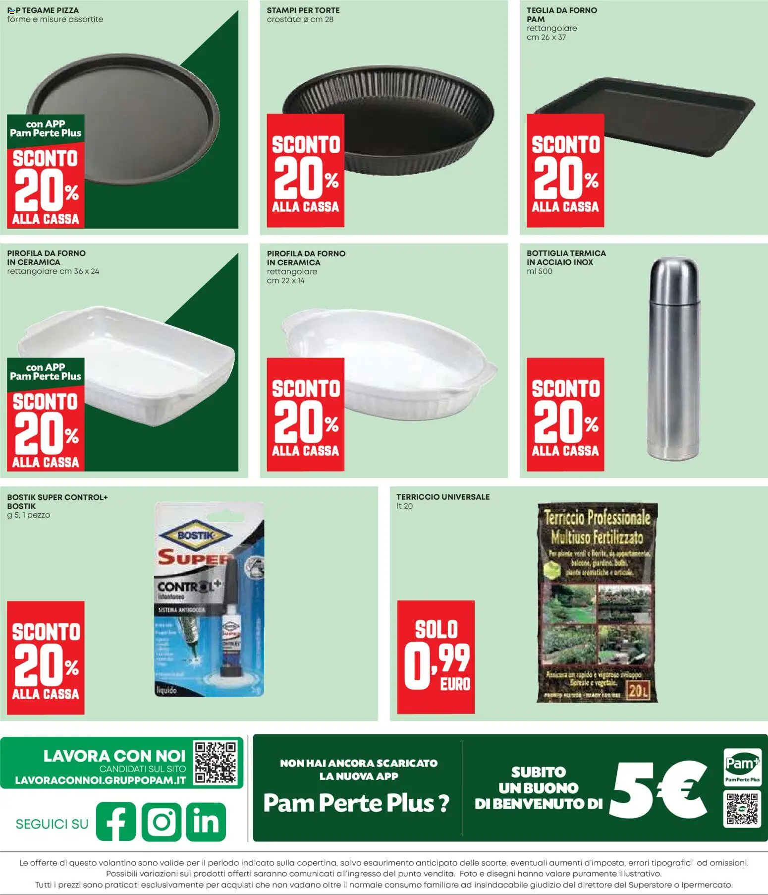 Volantino Panorama del 26.02.2026 | Pagina: 24 | Prodotti: Teglia, Pizza, Forno, Terriccio