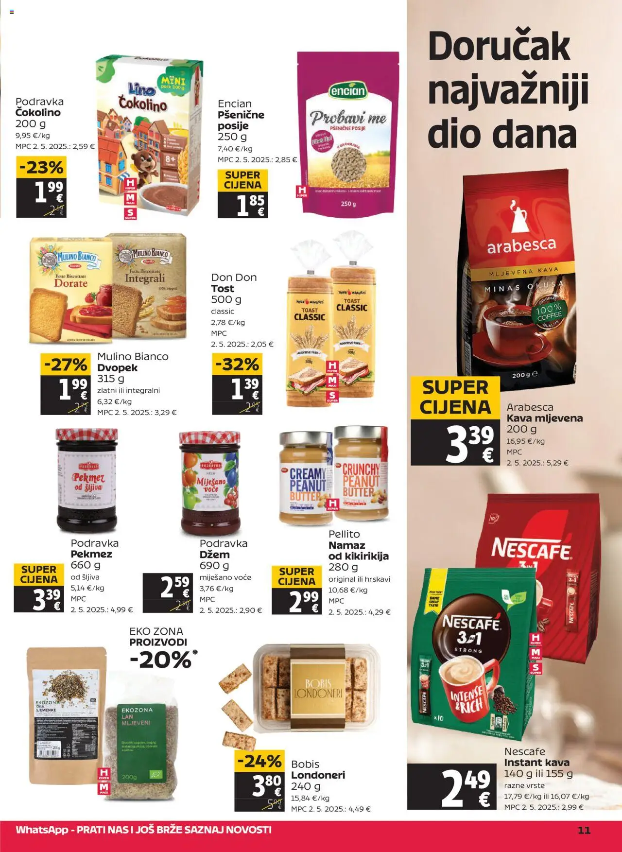 Tommy katalog | vrijedi od 03.07.2025 | Stranica: 11 | Proizvodi: Pekmez, Nescafe, Kava, Podravka