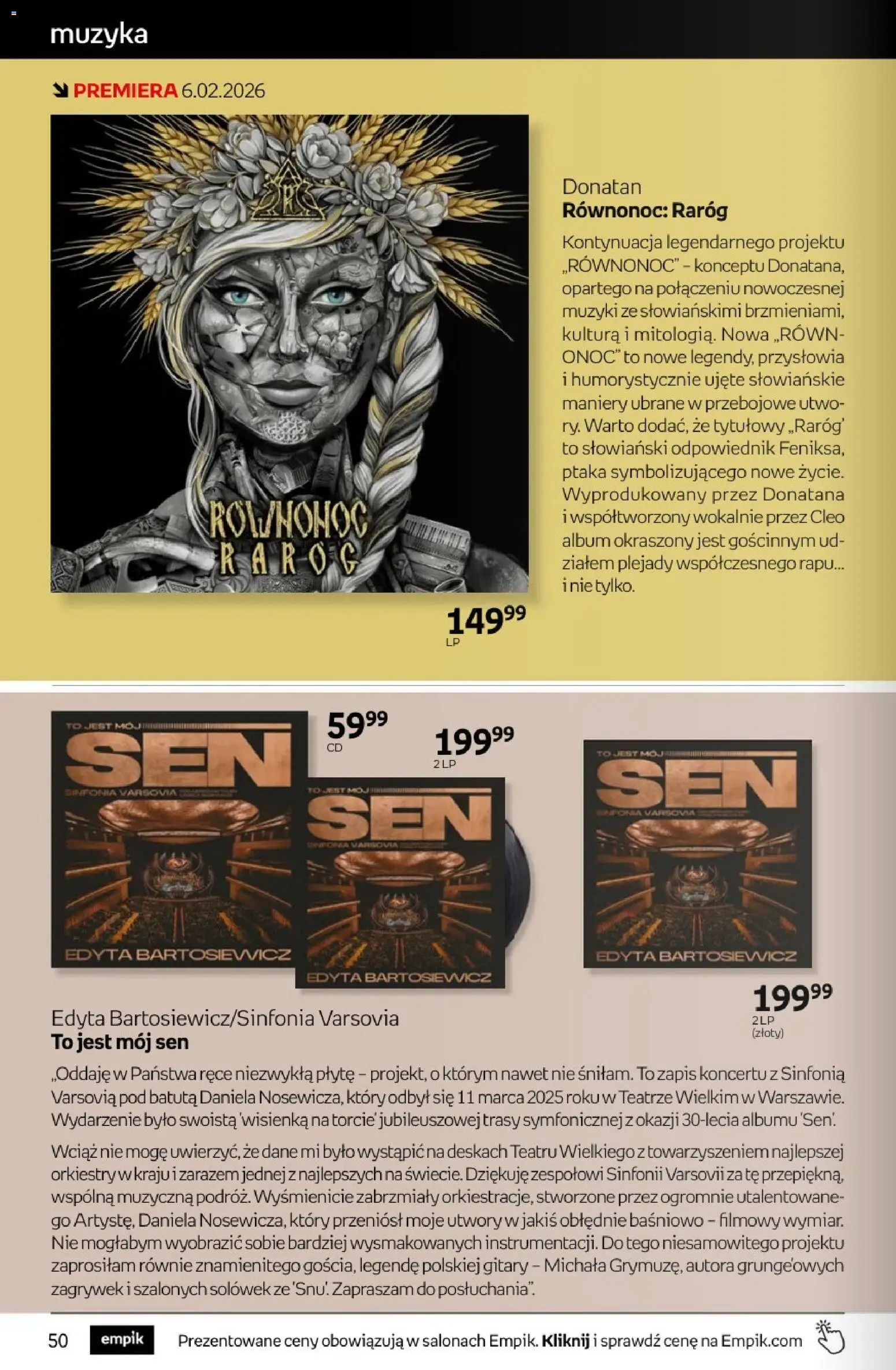 Empik promocje - Tom kultury Muzyka od 28.01.2026 | Strona: 6
