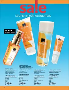 Avon akciós ujság - amely érvényes a következő dátumtól: 01.07.2025 | Oldal: 10 | Termékek: Tonic, Szemkörnyékápoló, Vitamin c