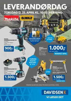 Davidsen - Leverandørdag Makita-Dewalt Herning gyldig fra 23.04.2026