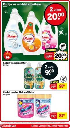 Kruidvat folder week 52 - Voorbeeld van een folder van Kruidvat, geldig van 22.12.2025 | Pagina: 73 | Producten: Wasmiddel, Wasverzachter, Robijn, Kan