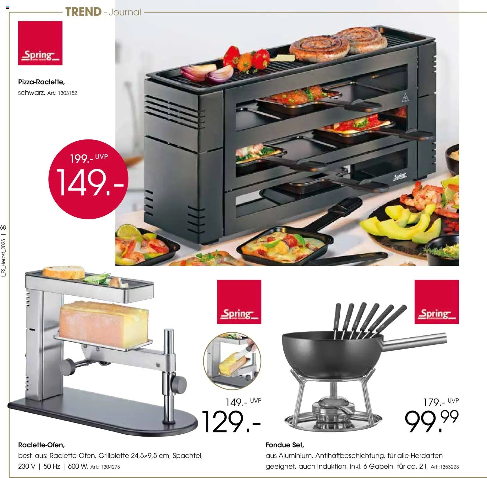 Zurbrüggen Trend-Journal Herbst – gültig ab 21.10.2025 | Seite: 68 | Produkte: Fondue