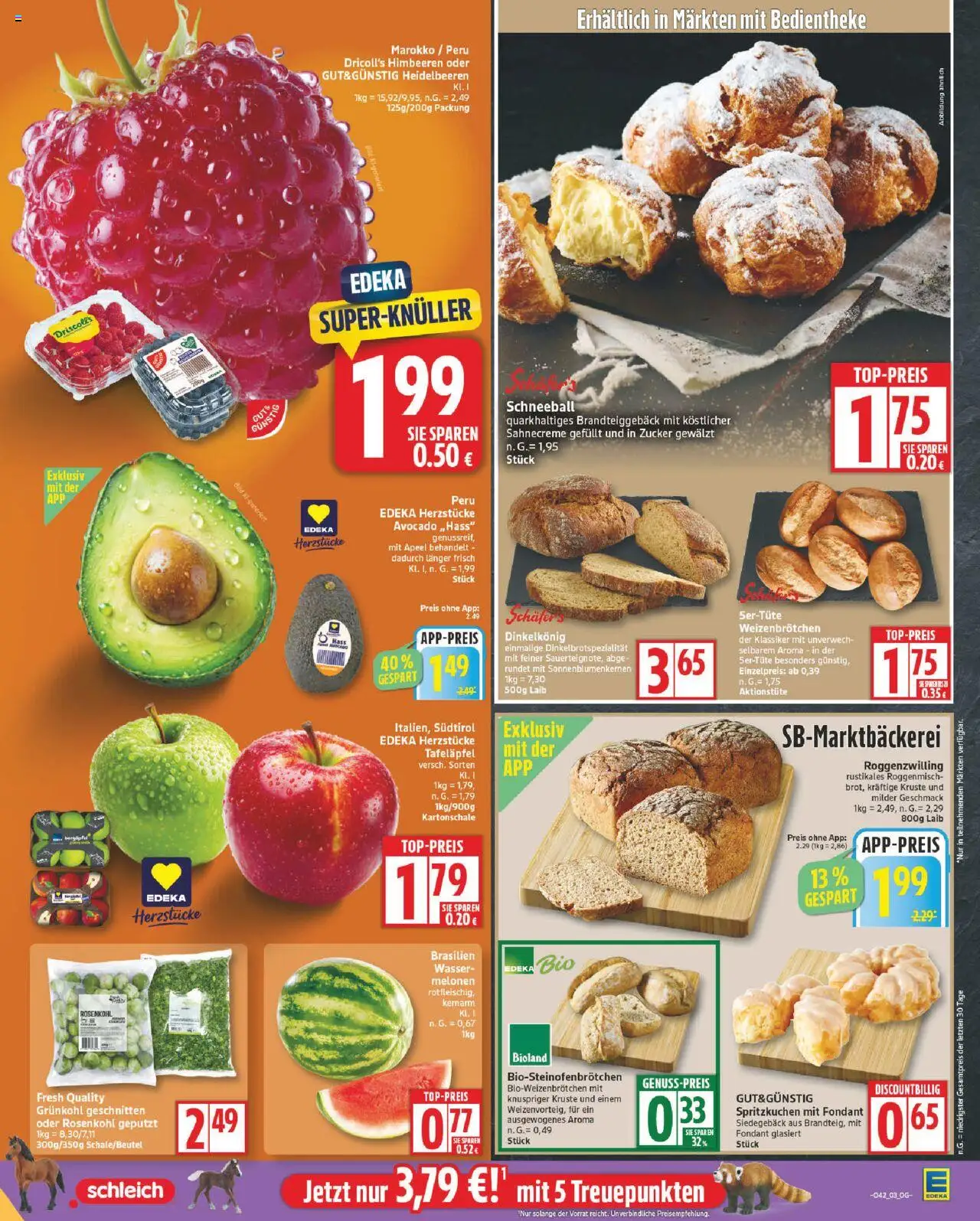 Edeka Prospekt 	 – gültig ab 13.10.2025 | Seite: 3 | Produkte: Himbeeren, Heidelbeeren, Avocado, Zucker
