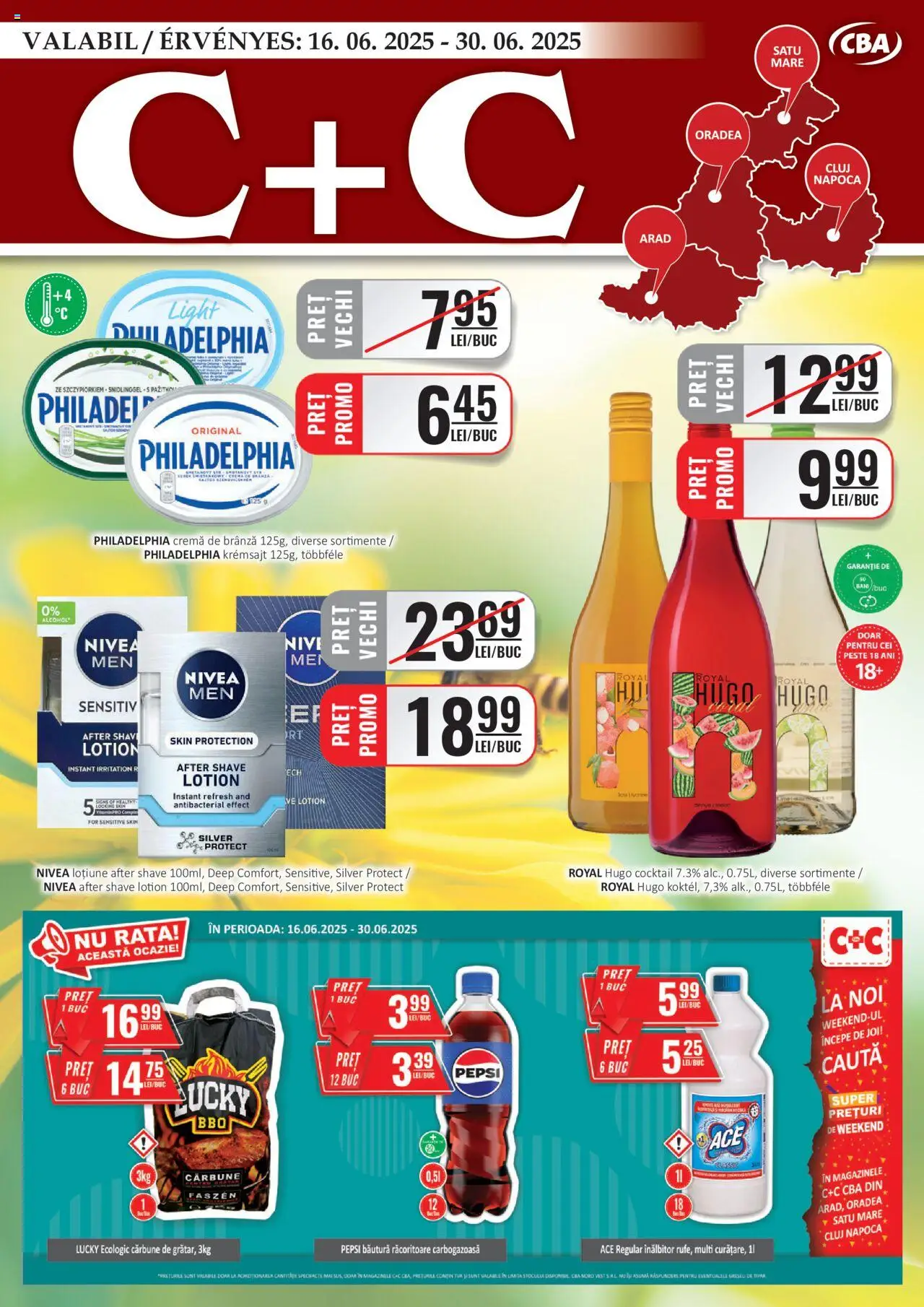 CBA catalog - C+C – valabil de la 16.06.2025 | Pagină: 1 | Produse: Rață, Brânză, Cremă, Cocktail