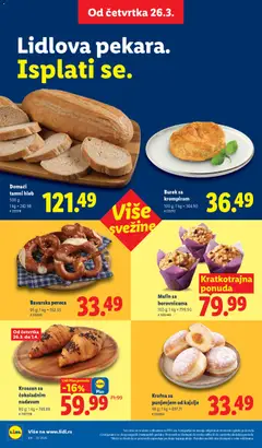 Domaći tamni hleb, 500 g - pregled Lidl kataloga - važi od 26.03.2026 | Strana: 20