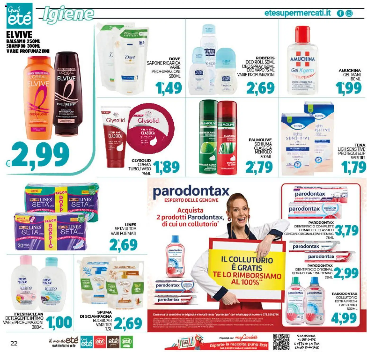 Volantino Eté del 11.11.2025 | Pagina: 22 | Prodotti: Collutorio, Tè, Tubo, Vaso