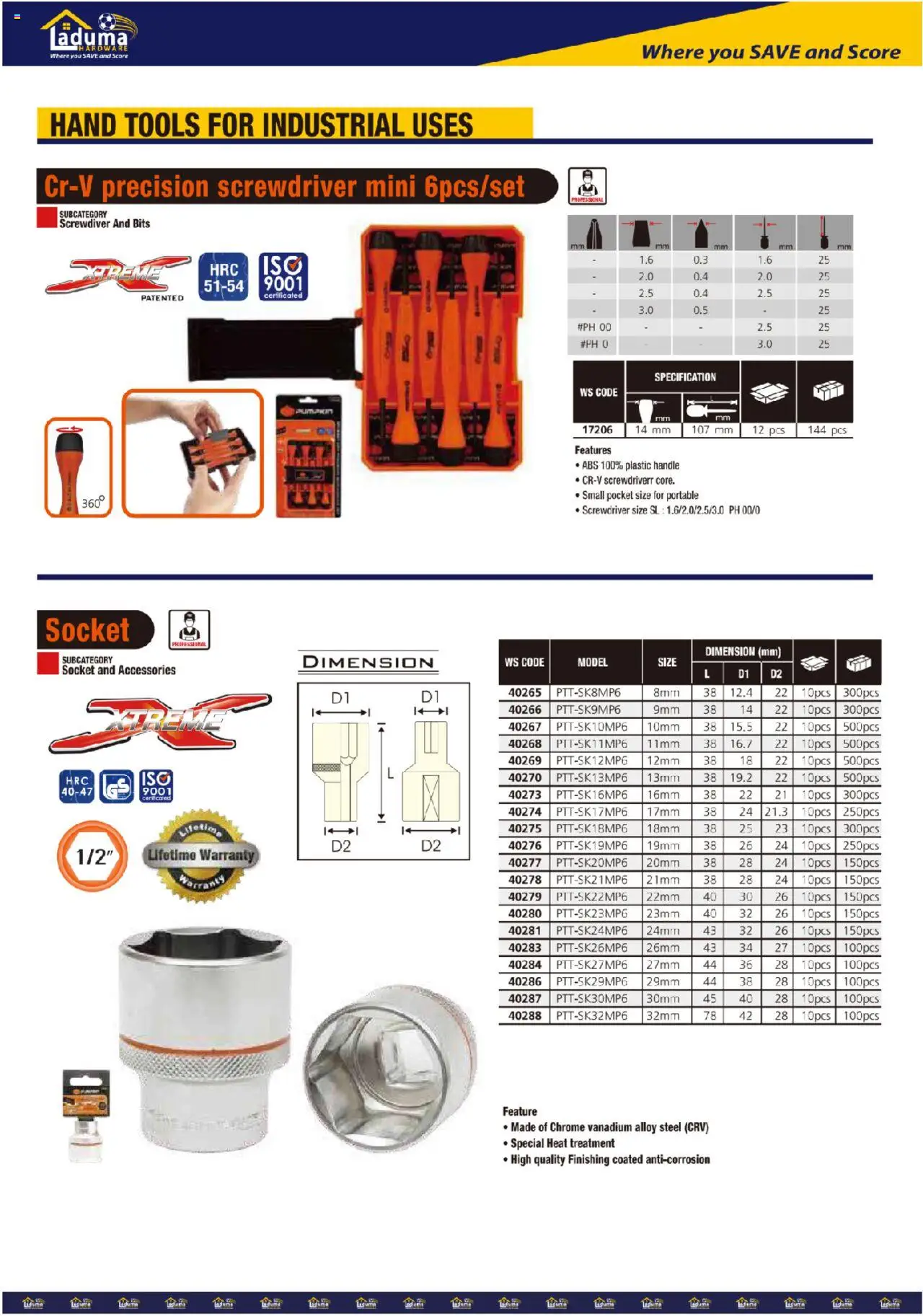 New Laduma Hardware catalogue – valid from 01.06.2024 | Page: 24 | Products: Socket