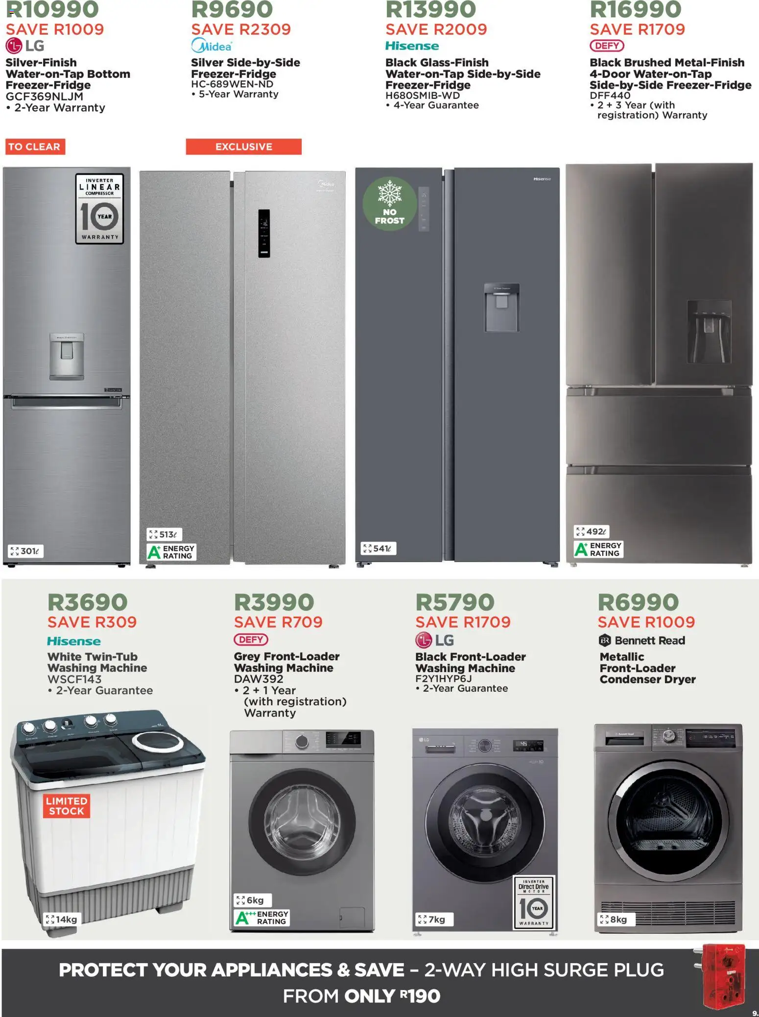 New House and Home catalogue – valid from 19.03.2026 | Page: 9 | Products: Washing machine, Dryer, Compressor, Stock
