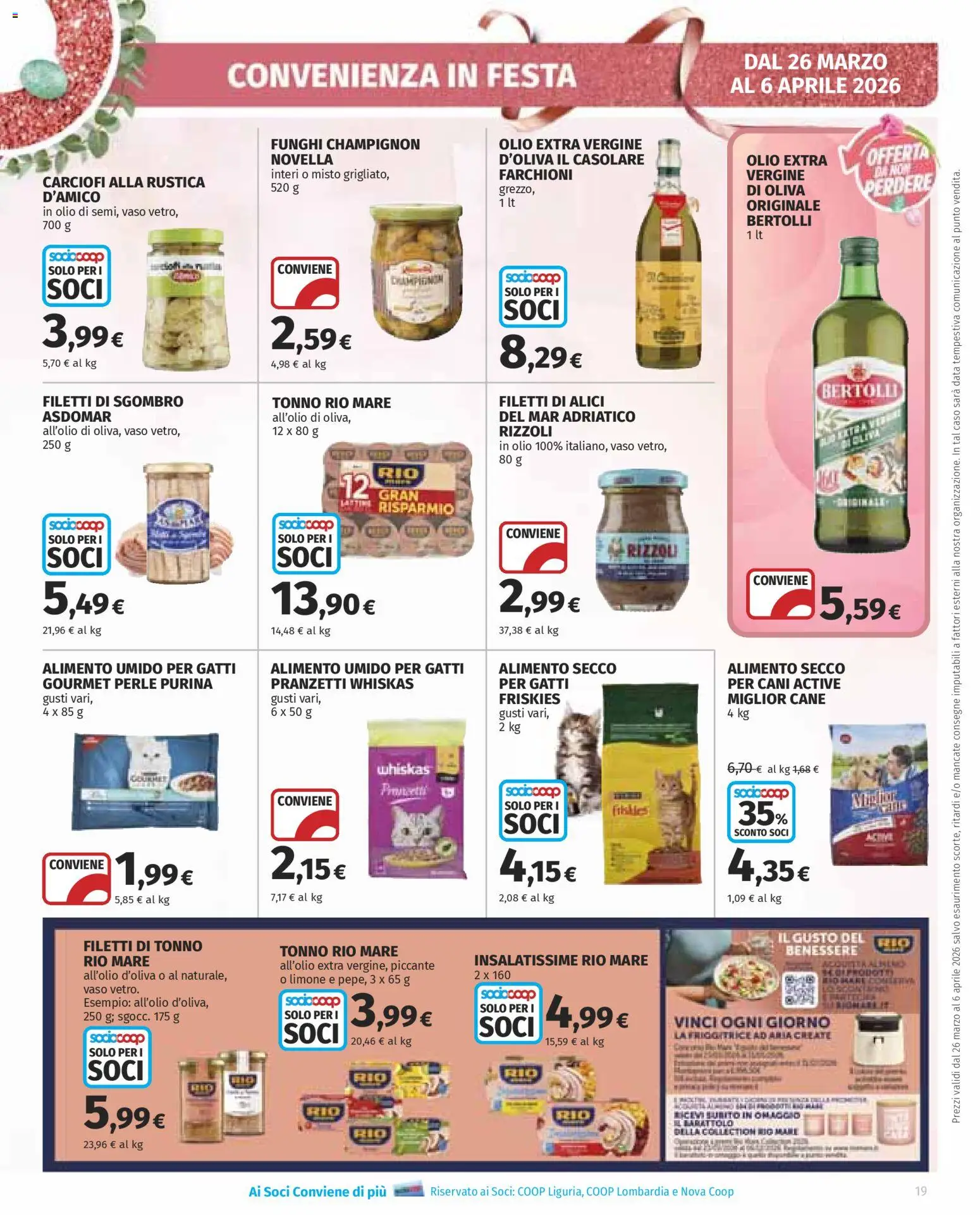 Volantino Ipercoop del 26.03.2026 | Pagina: 19 | Prodotti: Data, Tonno, Sgombro, Vaso