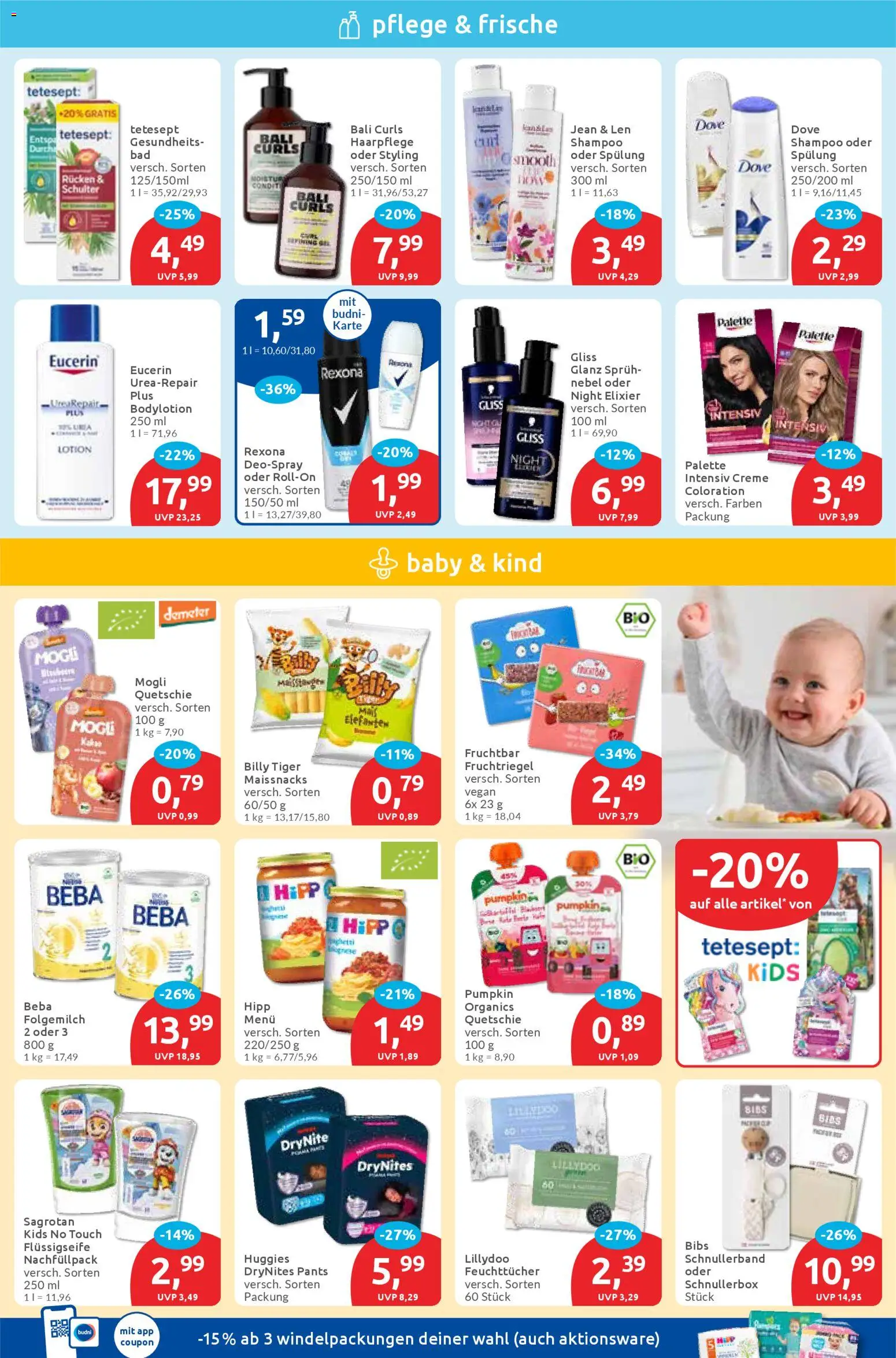 Budni Prospekt 	 – gültig ab 29.12.2025 | Seite: 3 | Produkte: Shampoo, Spülung, Creme, Deospray