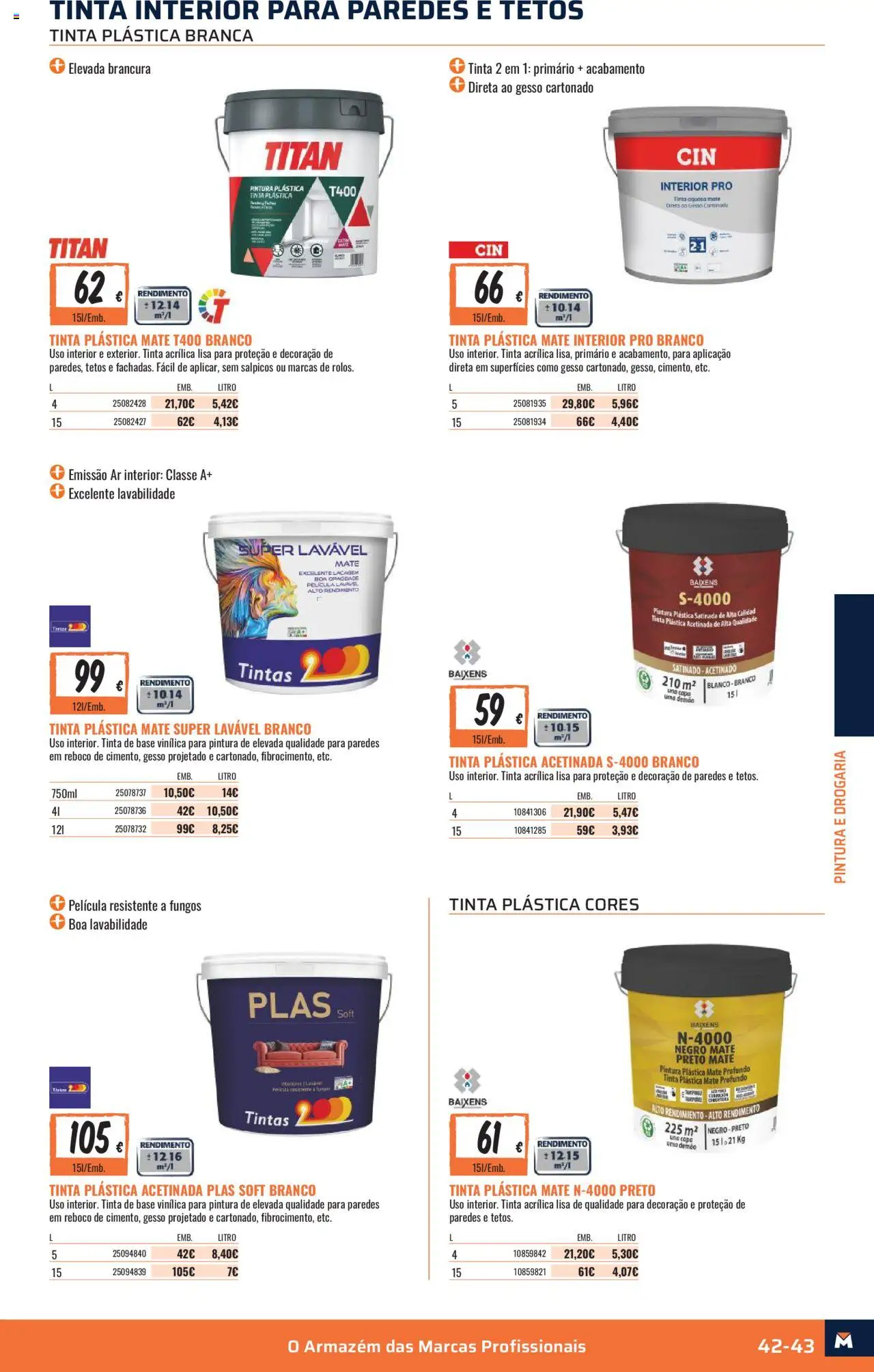 Obramat - Portugal │ válido desde el 10.10.2025 | Página: 43 | Productos: Pintura plástica