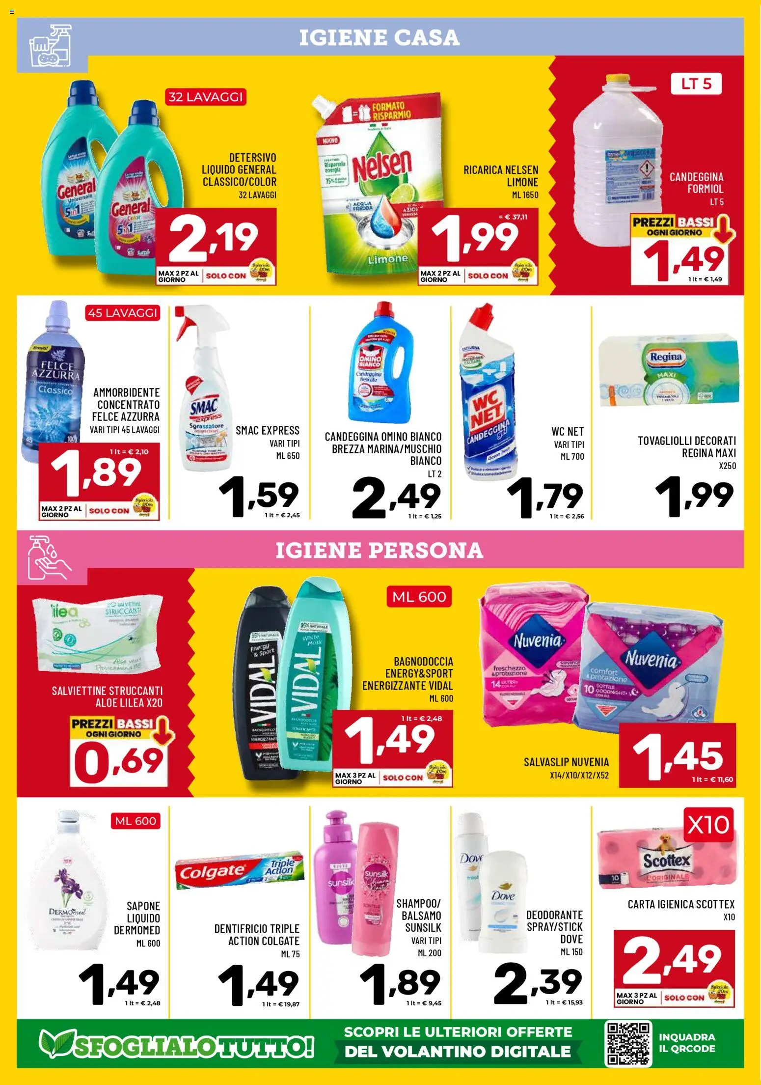 Volantino Il Centesimo del 17.04.2026 | Pagina: 12 | Prodotti: Sapone, Dentifricio, Candeggina, Limone