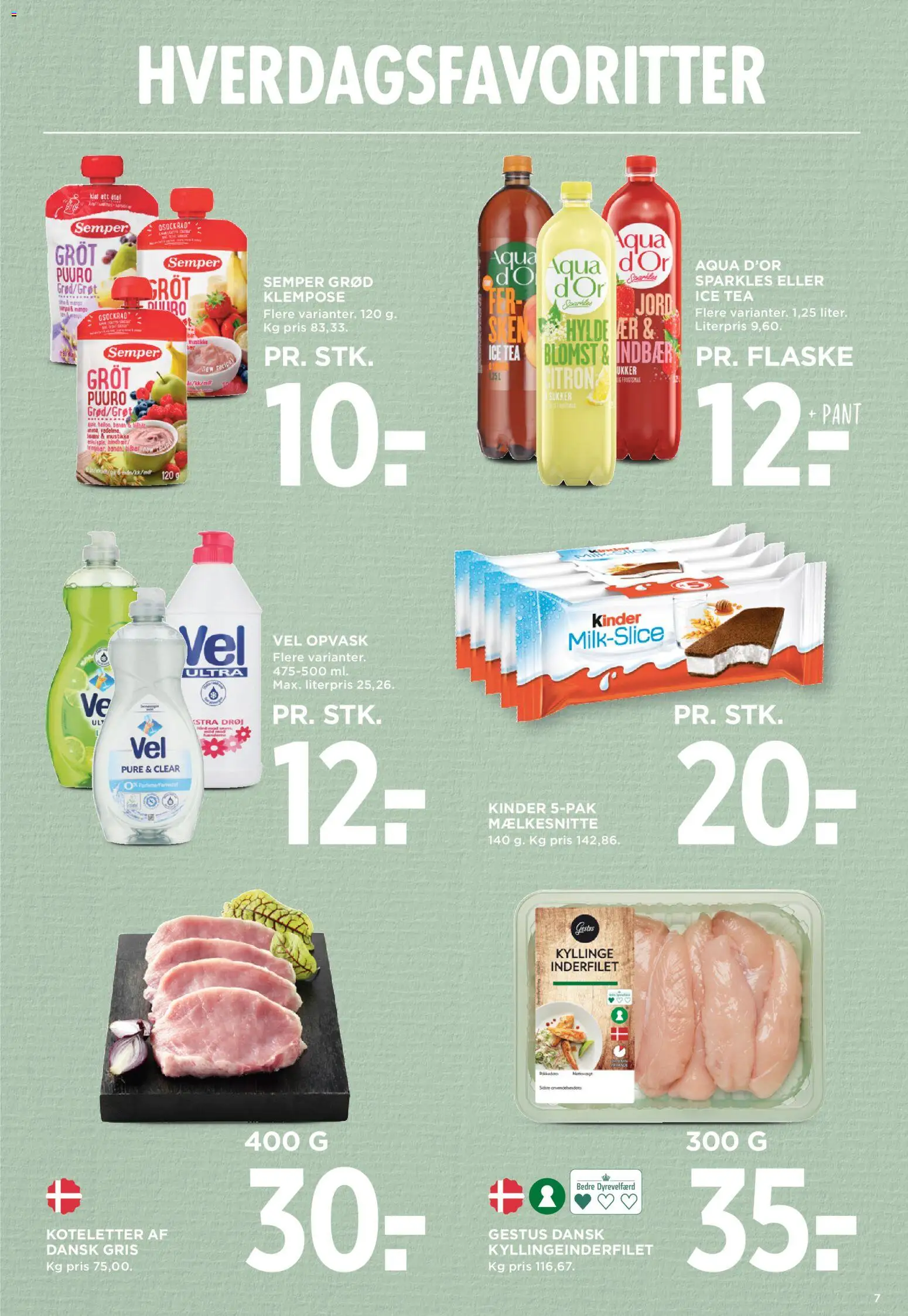 Meny tilbudsavis – gyldig fra 13.03.2026 | Side: 7 | Produkter: Koteletter, Hylde, Sukker