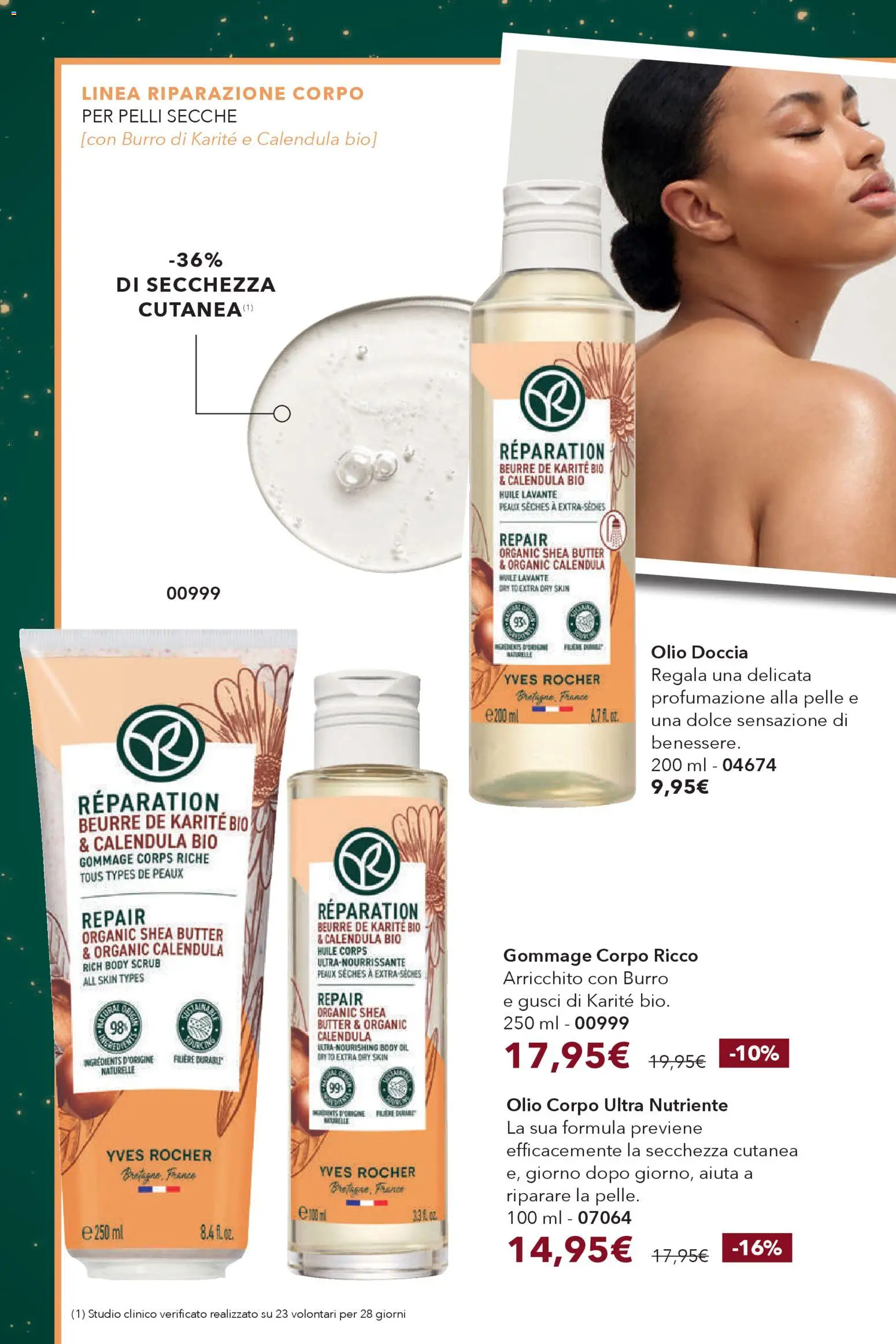 Volantino Yves Rocher del 29.11.2025 | Pagina: 74 | Prodotti: Scrub, Olio corpo, Olio, Burro