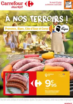 Carrefour Market - Prévisualisation de Carrefour Market catalogue à nos terroirs de PACA à la Corse valide à partir de 22.07.2025