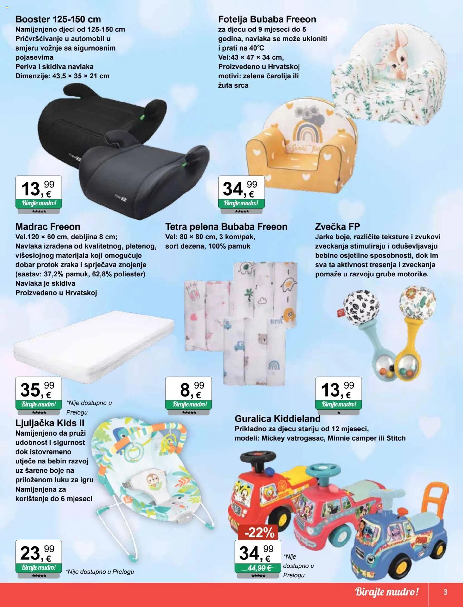 KTC katalog | vrijedi od 15.10.2025 | Stranica: 3 | Proizvodi: Madrac, Fotelja, Ljuljačka