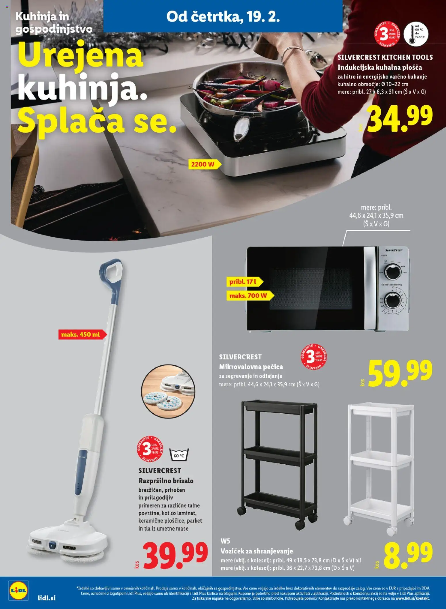 Novi Lidl katalog ponudbe – veljaven od 19.02.2026 | Stran: 36 | Izdelki: Pecica, Kuhalna plosca, Kuhinja, Voziček