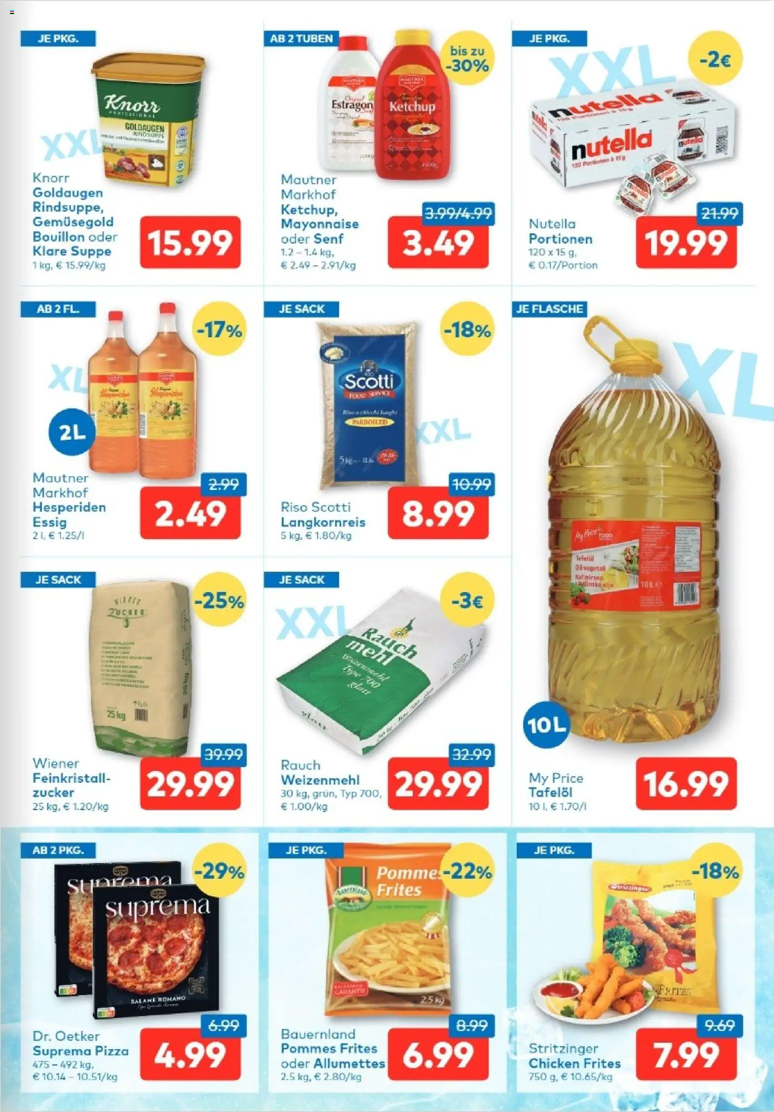 T&G - Salzburg gültig ab 29.01.2026 | Seite: 3 | Produkte: Ketchup, Mayonnaise, Zucker, Pizza