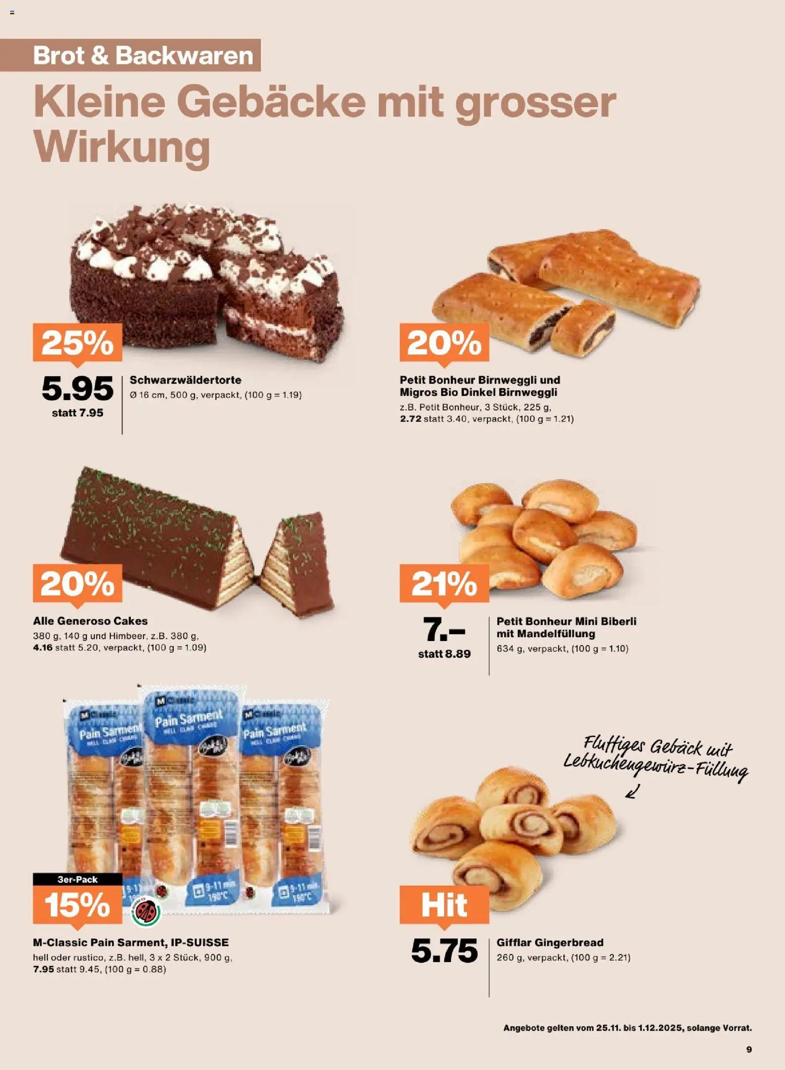 Migros - Black Friday – gültig ab 25.11.2025 | Seite: 9 | Produkte: Brot