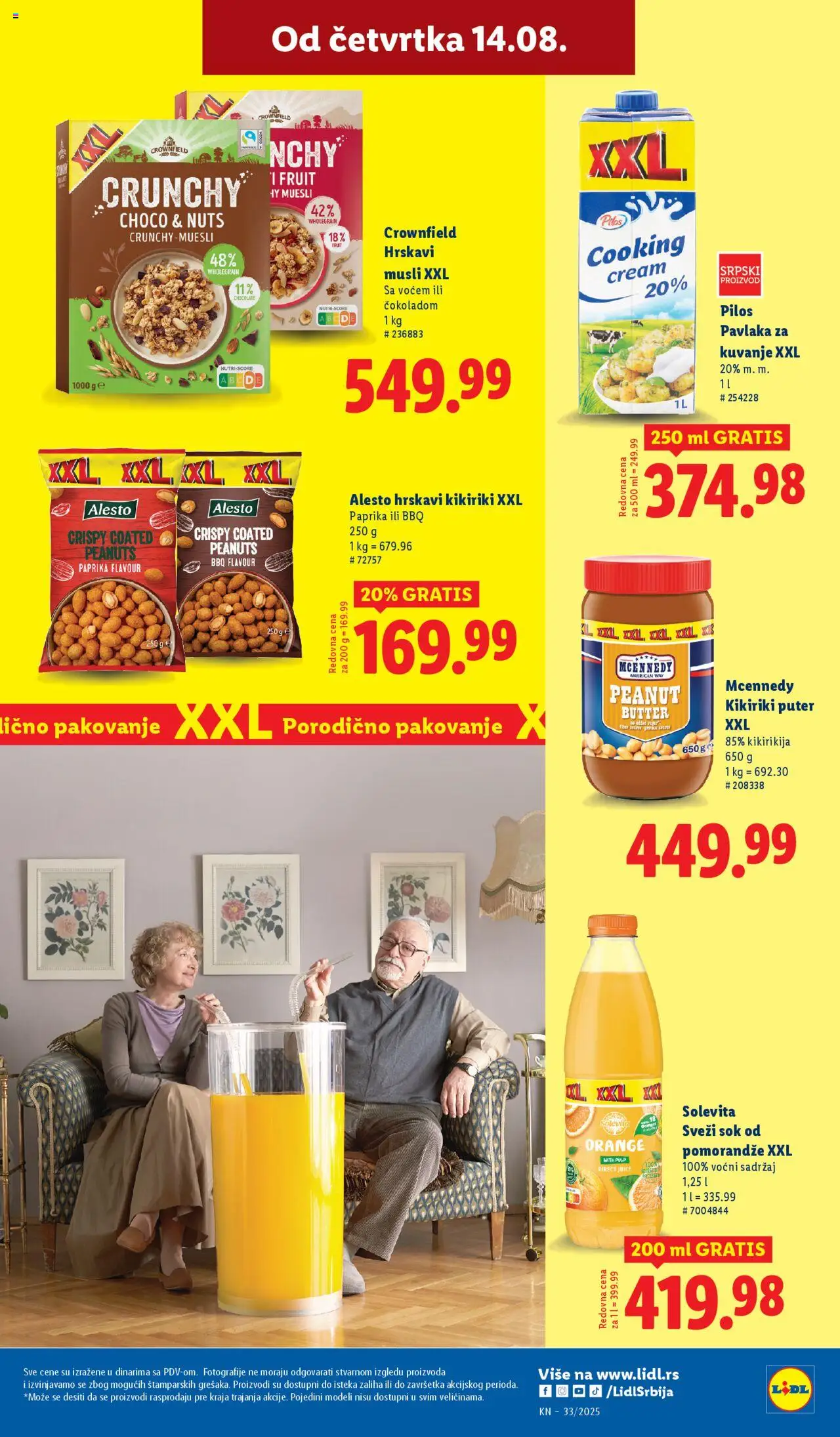 Lidl katalog - važi od 14.08.2025 | Strana: 27 | Proizvode: Paprika, Kikiriki puter, Puter, Sok