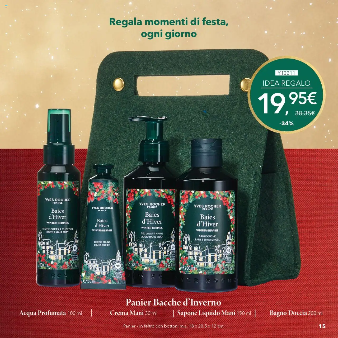 Volantino Yves Rocher del 17.10.2025 | Pagina: 15 | Prodotti: Crema, Acqua, Bagno, Doccia