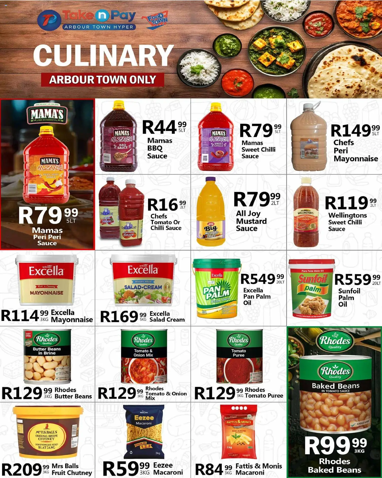 New Take n Pay catalogue – valid from 06.04.2026 | Page: 34 | Products: Baked beans, Tomato sauce, Cream, Salad