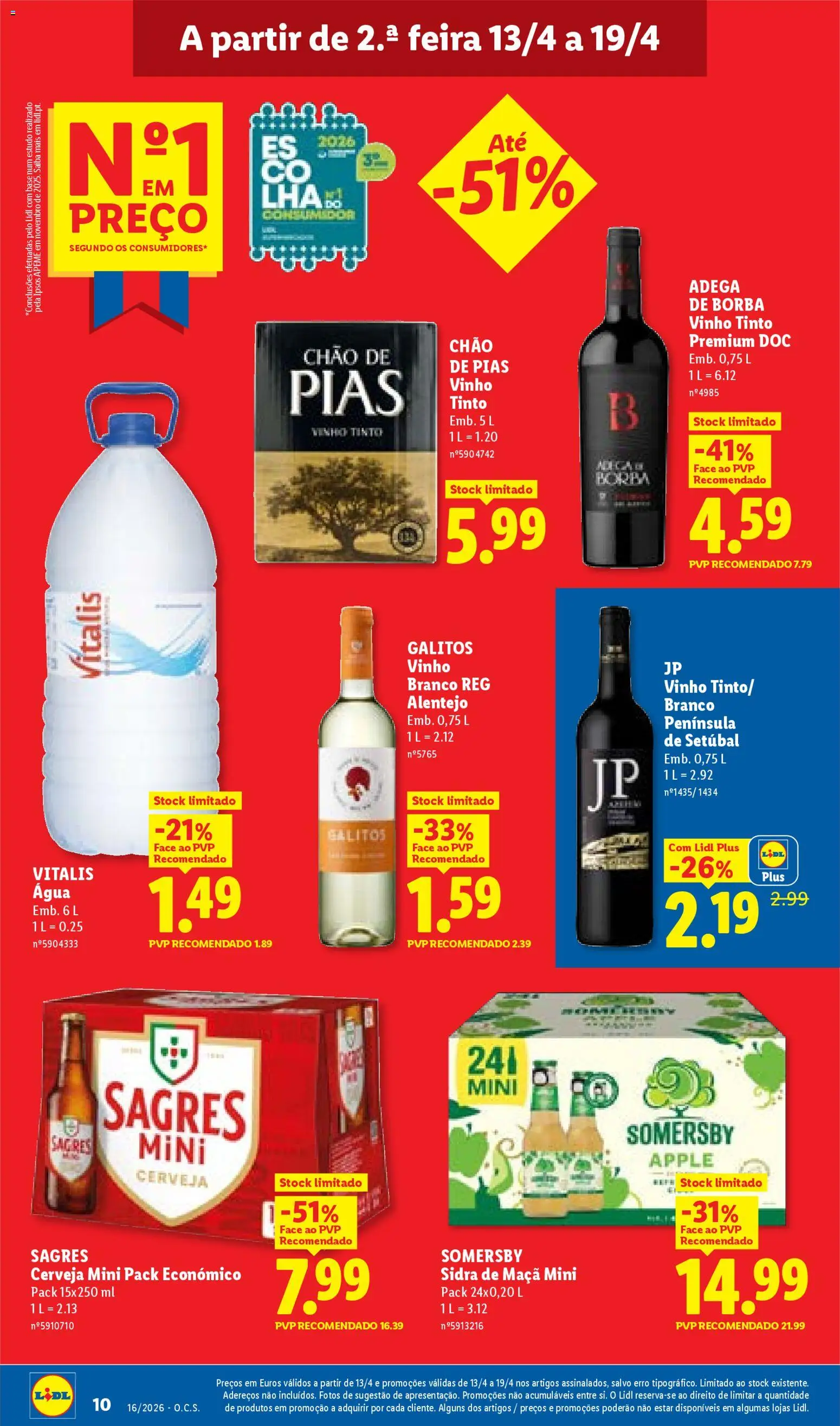 Lidl folheto │ válido de 13.04.2026 | Página: 10 | Produtos: Base, Maça, Vinho, Vinho tinto