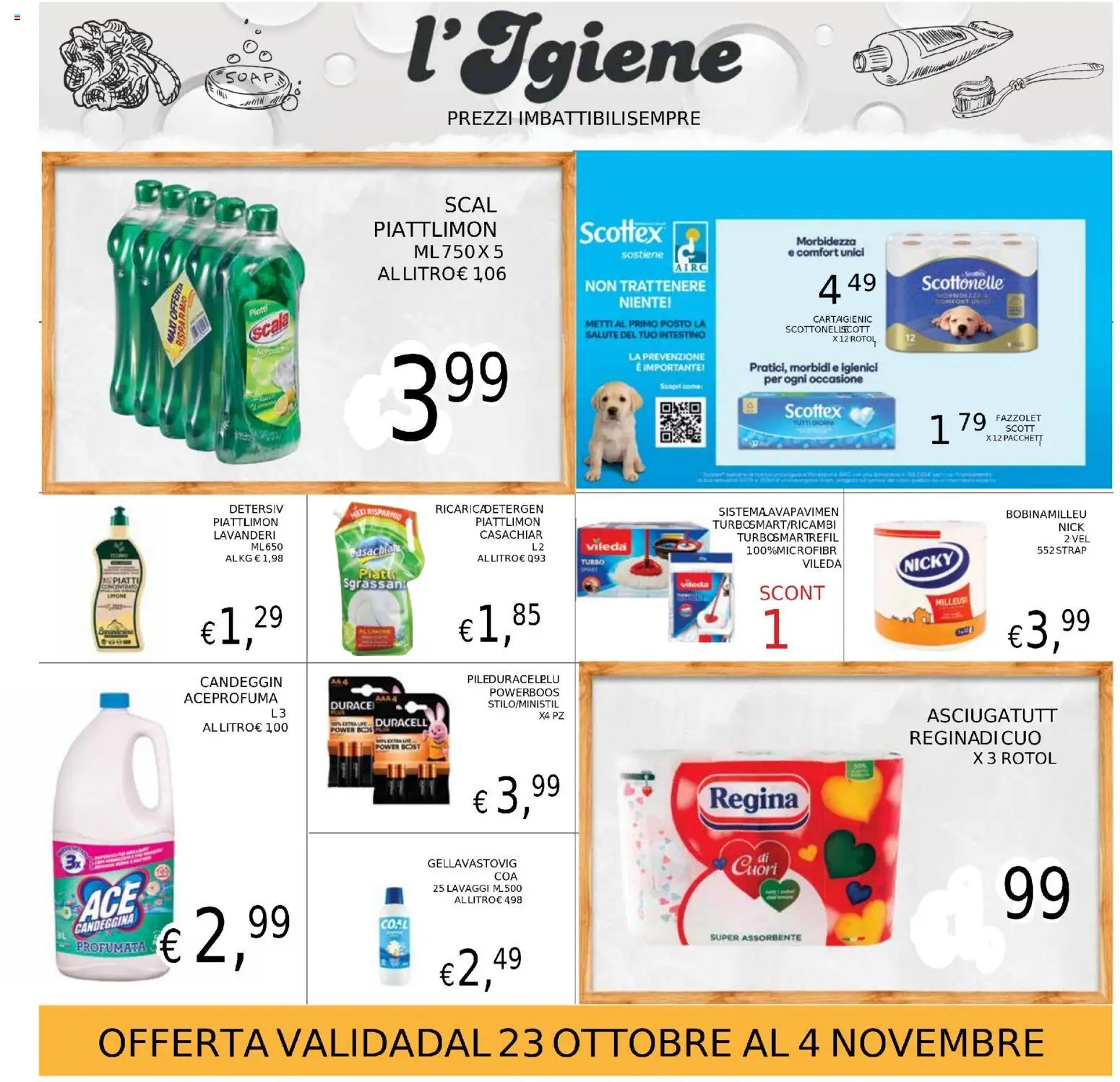 Volantino Coal del 23.10.2025 | Pagina: 24 | Prodotti: Candeggina, Limone, Scala