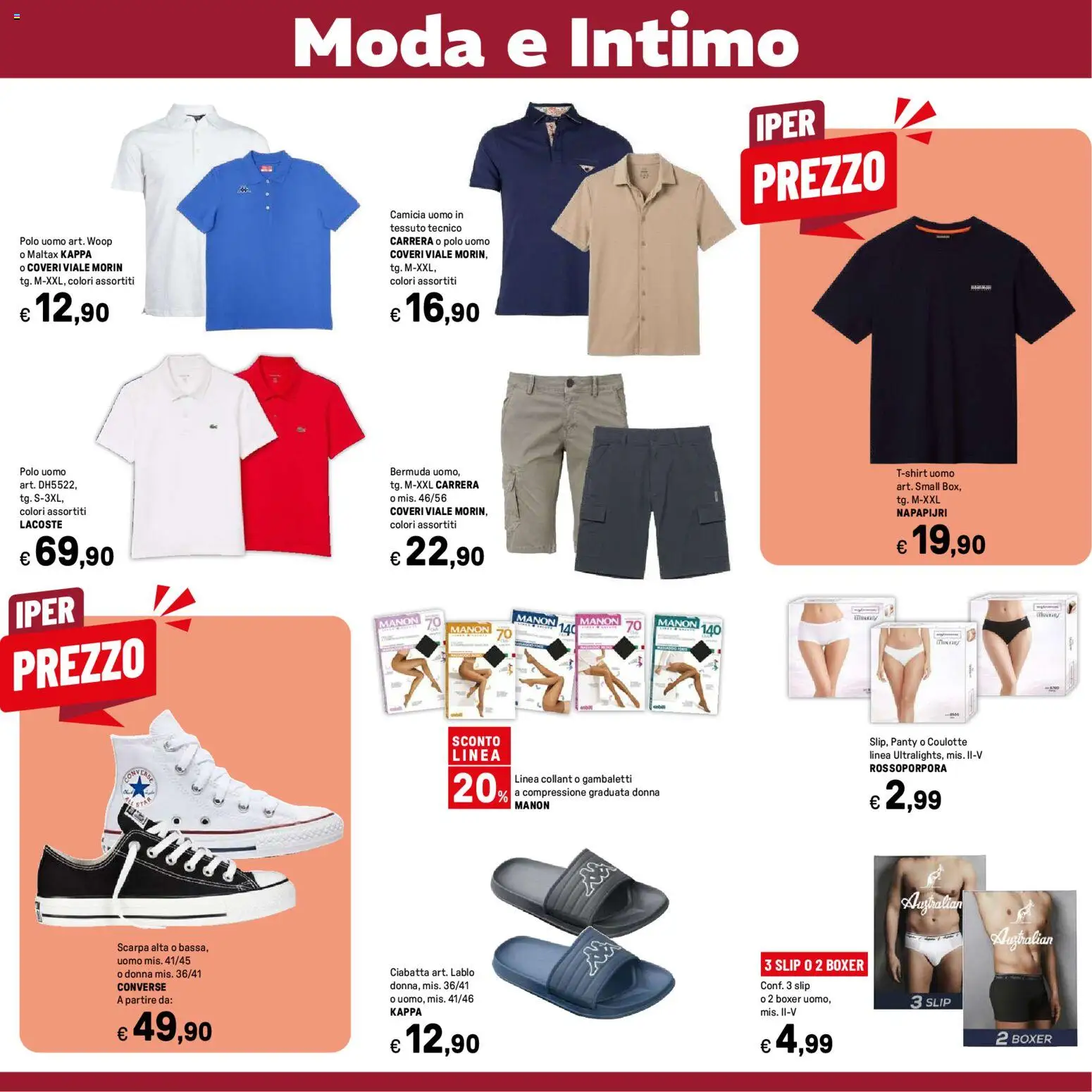 Volantino Iper del 24.04.2026 | Pagina: 31 | Prodotti: Intimo, Slip, Boxer, Gambaletti