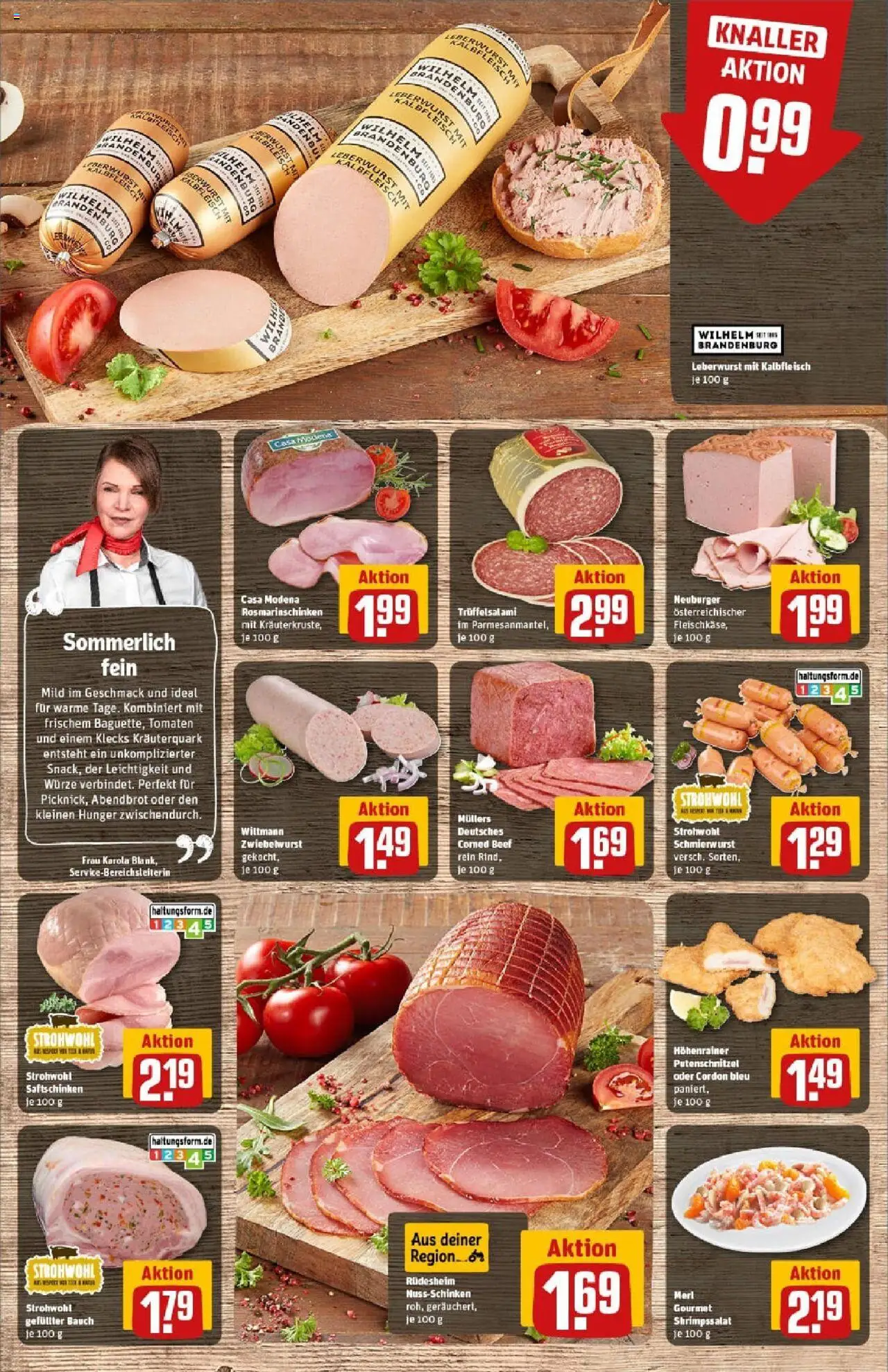 Rewe prospekt Mönchengladbach	 - gültig ab dem 29.06.2025 | Seite: 14 | Produkte: Tomaten, Putenschnitzel, Salami, Fleisch