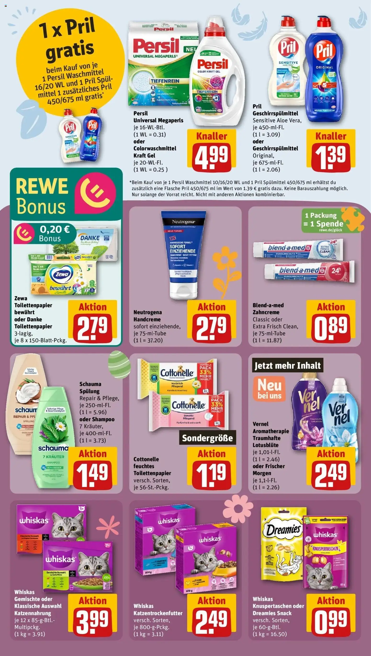 Rewe Prospekt Potsdam	 – gültig ab 15.03.2026 | Seite: 26 | Produkte: Zewa, Geschirrspülmittel, Vernel, Toilettenpapier