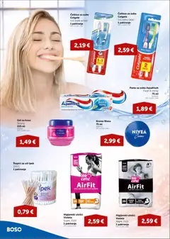 Boso - Katalog - Pregled kataloga iz trgovine Boso, vrijedi od 12.02.2026 | Stranica: 12 | Proizvodi: Gel za kosu, Higijenski ulošci, Štapići za uši, Nivea