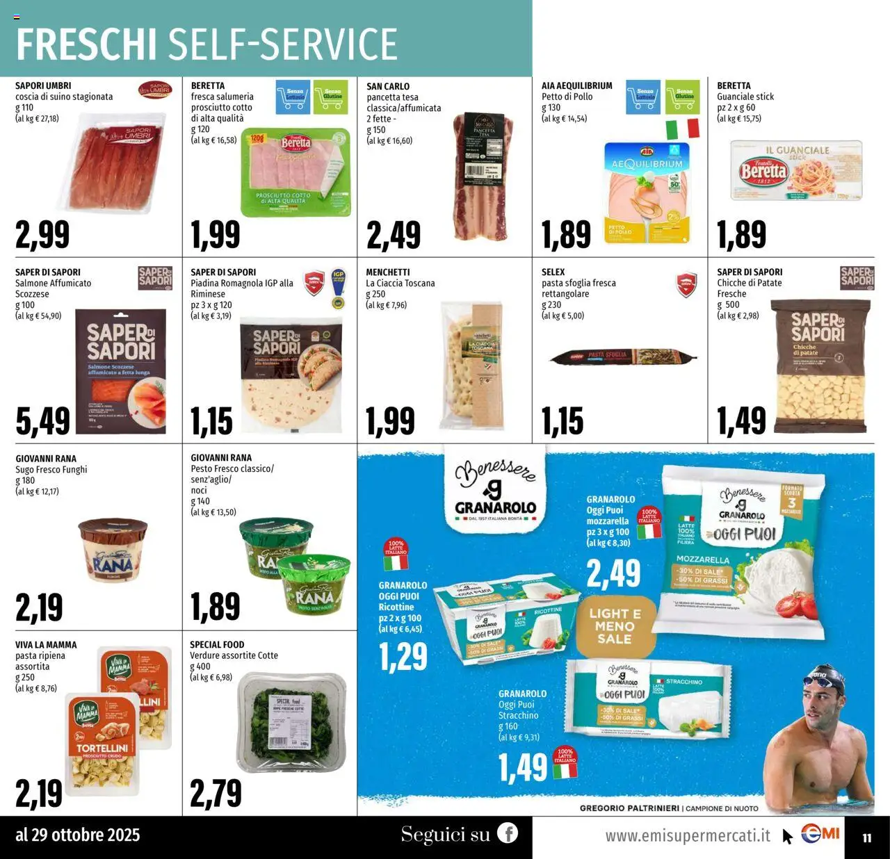 Volantino EMI del 16.10.2025 | Pagina: 11 | Prodotti: Sale, Latte, Pesto, Guanciale