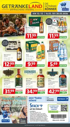 Getränkeland Prospekt 	 ab 16.03.2026 gültig