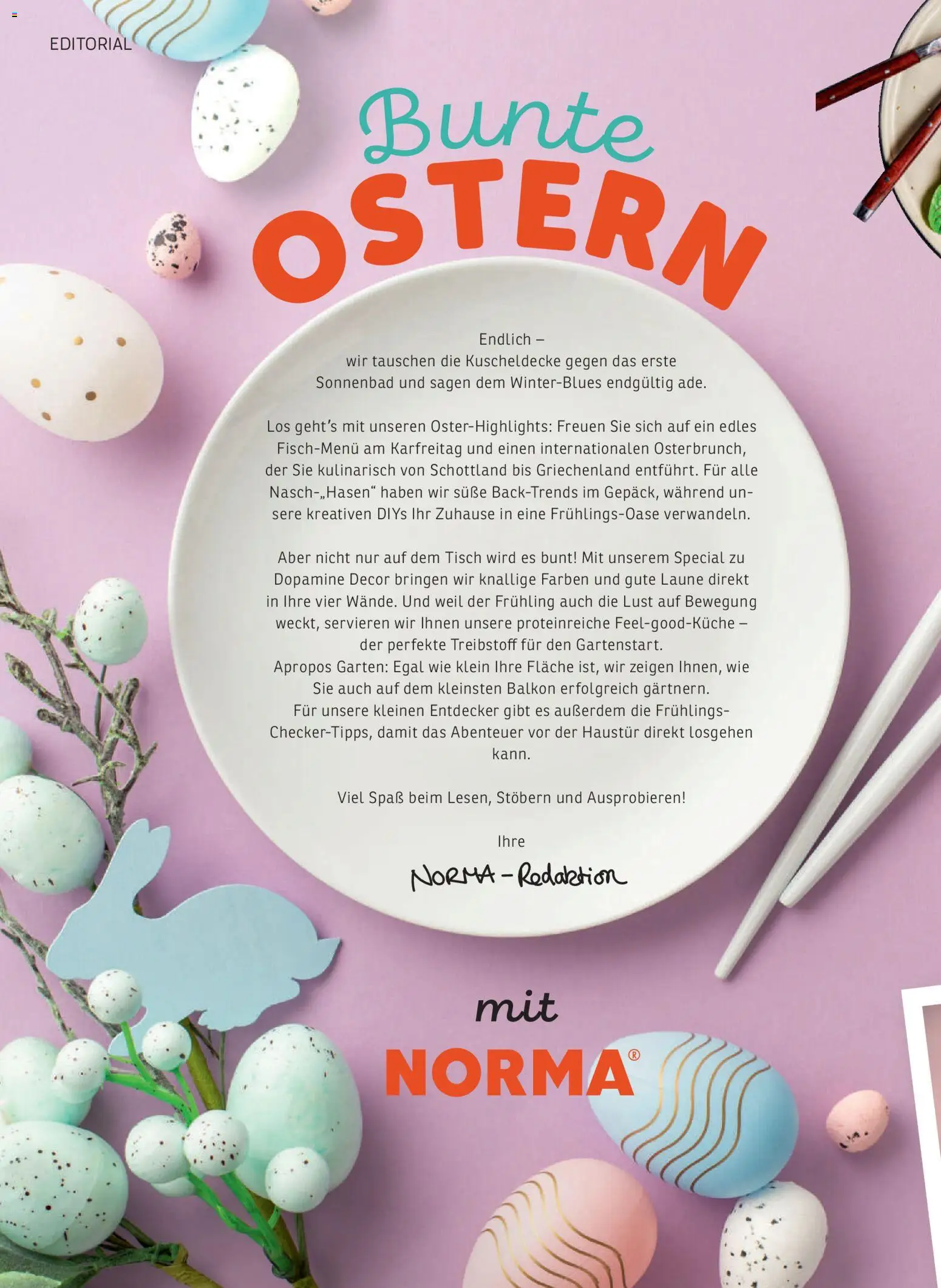 Norma NORMAgazin März/April 2026 – gültig ab 01.03.2026 | Seite: 2 | Produkte: Tisch