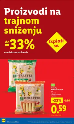 Lidl - Nastavljamo trajno snižavati cijene - Pregled kataloga iz trgovine Lidl, vrijedi od 08.09.2025 | Stranica: 8