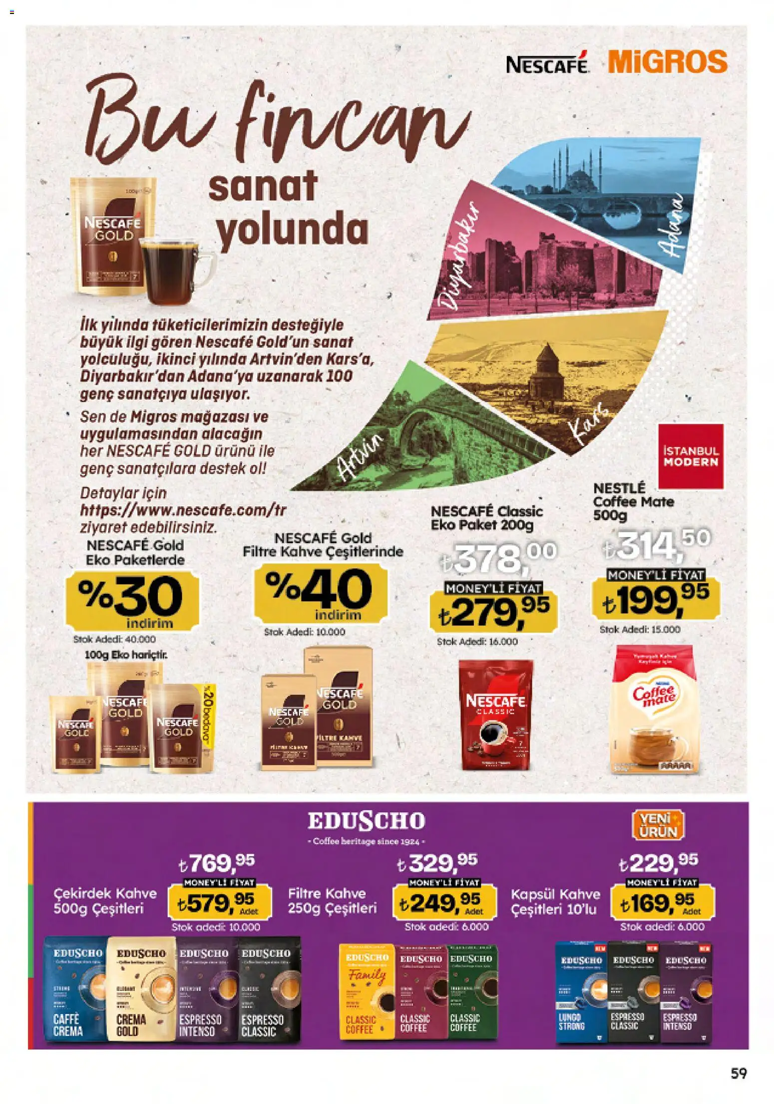 Migros Katalog - 5M Migroskop Dijital - 26.03.2026 tarihinden itibaren geçerlidir | Sayfa: 59 | Ürünler: Kahve