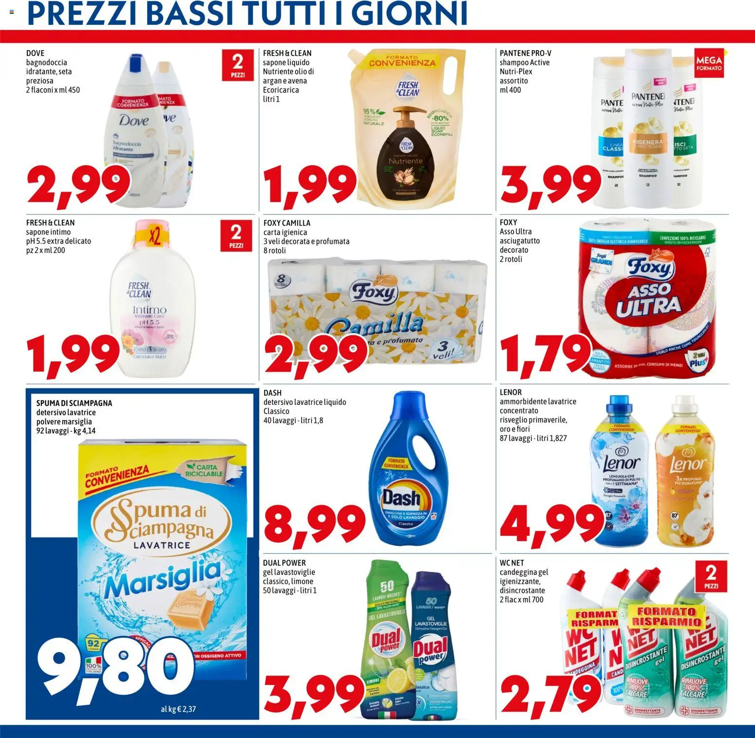 Volantino Mega del 12.03.2026 | Pagina: 11 | Prodotti: Shampoo, Sapone, Ammorbidente, Profumo