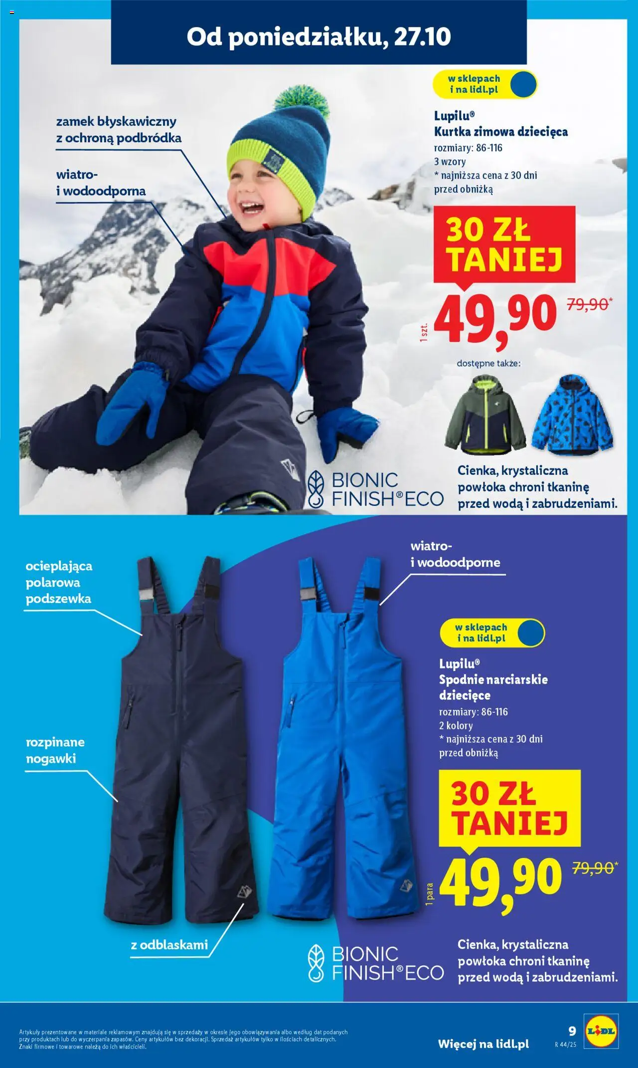 Lidl Katalog od 27.10.2025 | Strona: 13 | Produkty: Kurtka, Spodnie, Woda