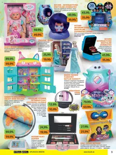 Dráčik leták platný od 03.10.2025 | Strana: 3 | Produkty: Hra, Glóbus, Baby Born