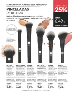 Vista previa BROCHA DE MAQUILLAJE Y COLORETE 113, con forma ovalada para cubrir completamente y difuminar las zonas más extensas de rostro y cuello válido desde el 01.02.2026 | Página: 75 | Productos: Maquillaje, Colorete, Crema, Brocha