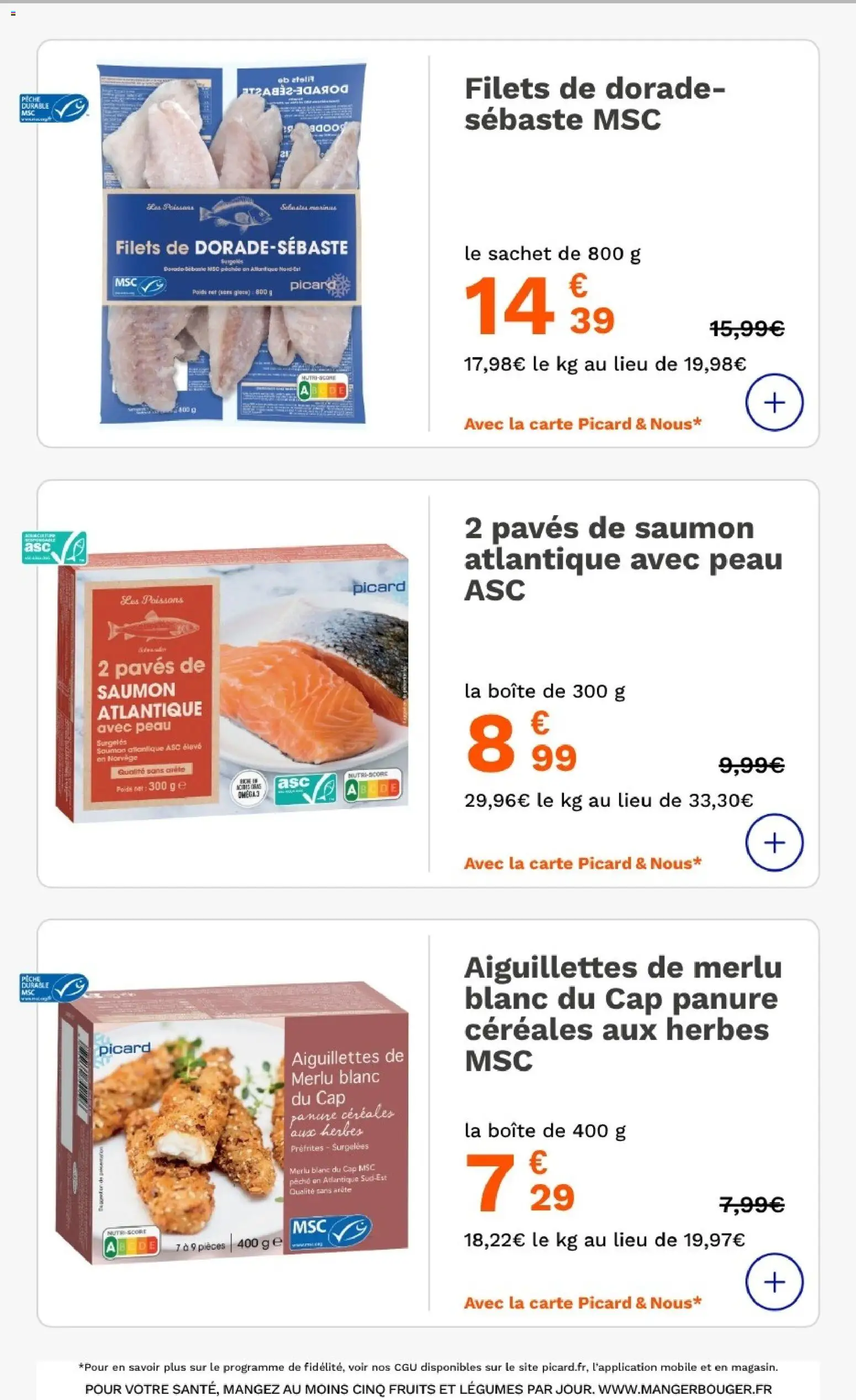 {H1} | Page: 15 | Produits: Pêche, Poids, Céréales, Saumon