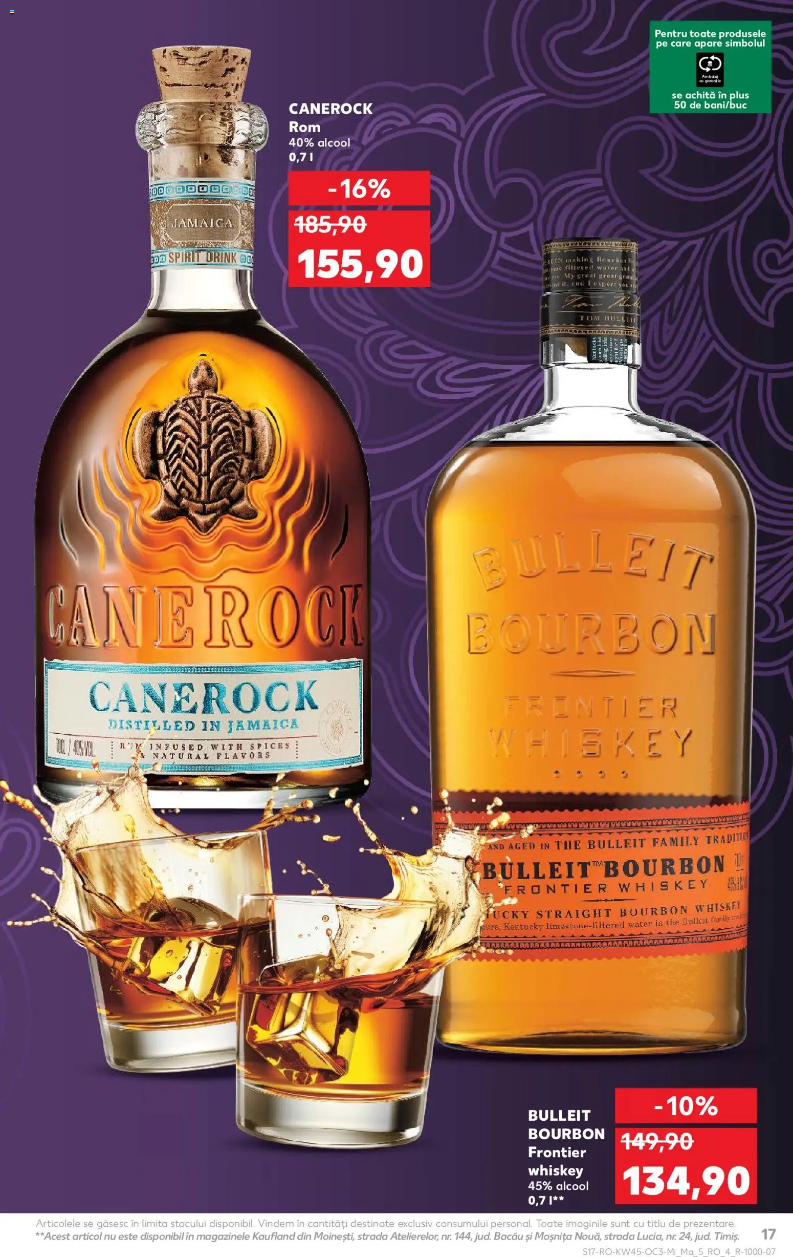 Noul catalog Kaufland – valabil de la 05.11.2025 | Pagină: 17 | Produse: Rom, Bourbon, Whiskey